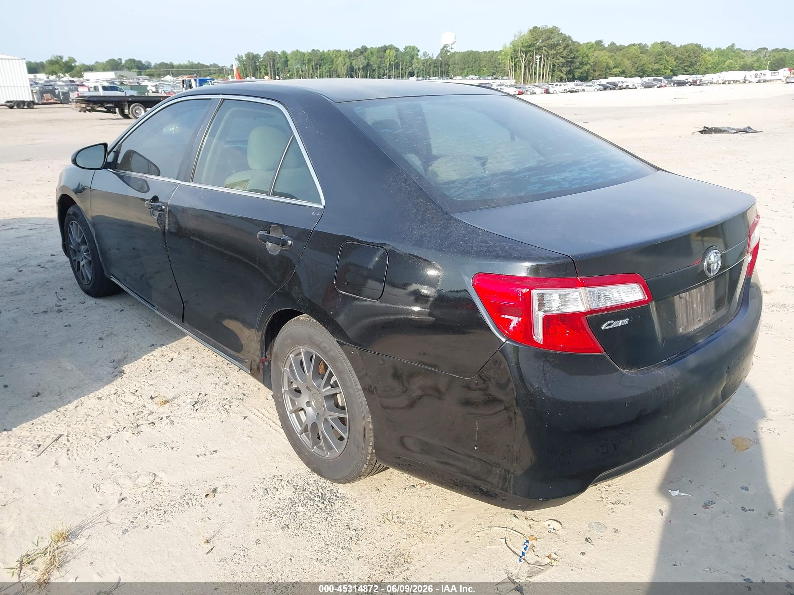 2012 Toyota Camry Le Black vin: 4T1BF1FK6CU564797