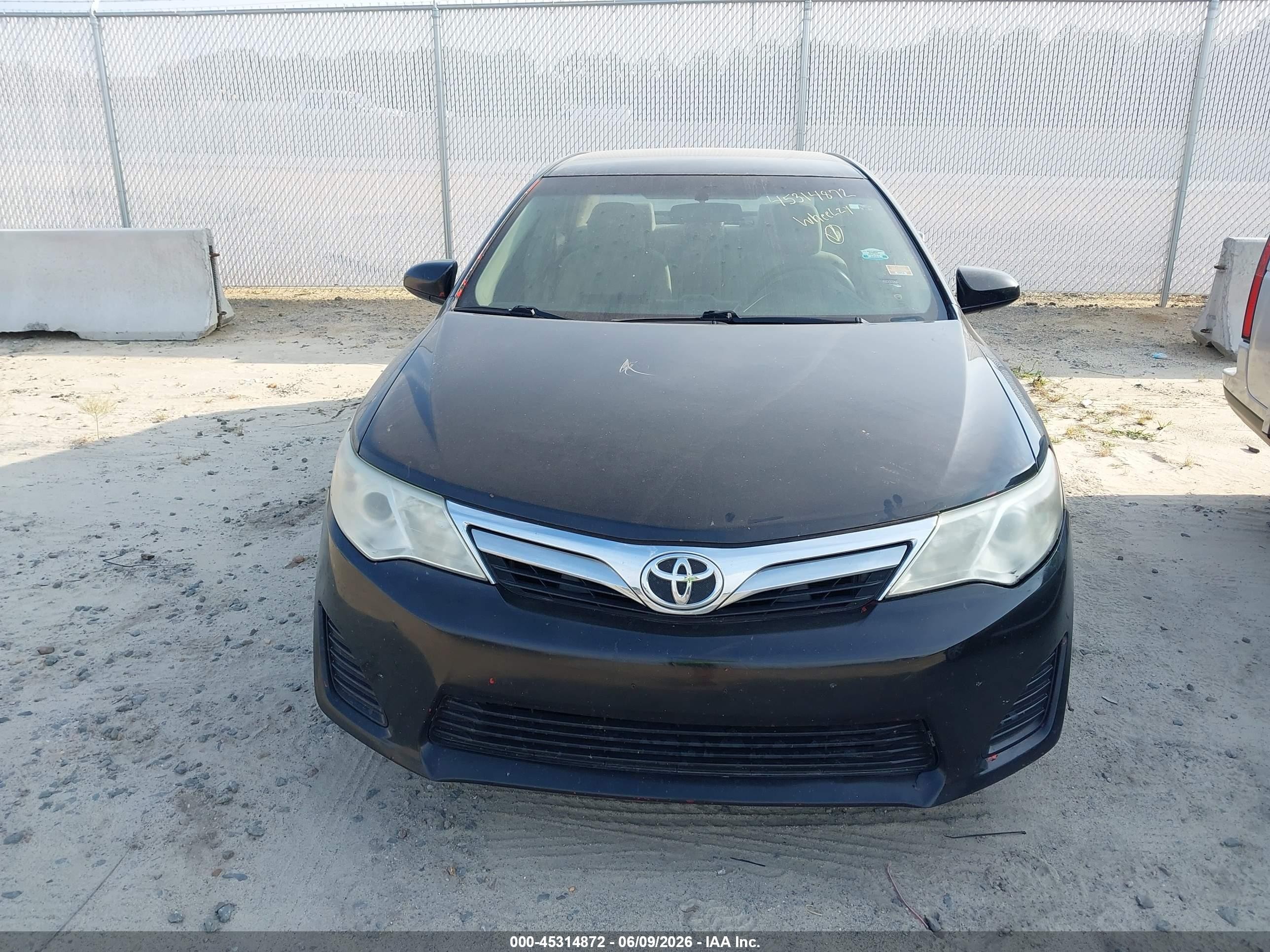 2012 Toyota Camry Le Black vin: 4T1BF1FK6CU564797