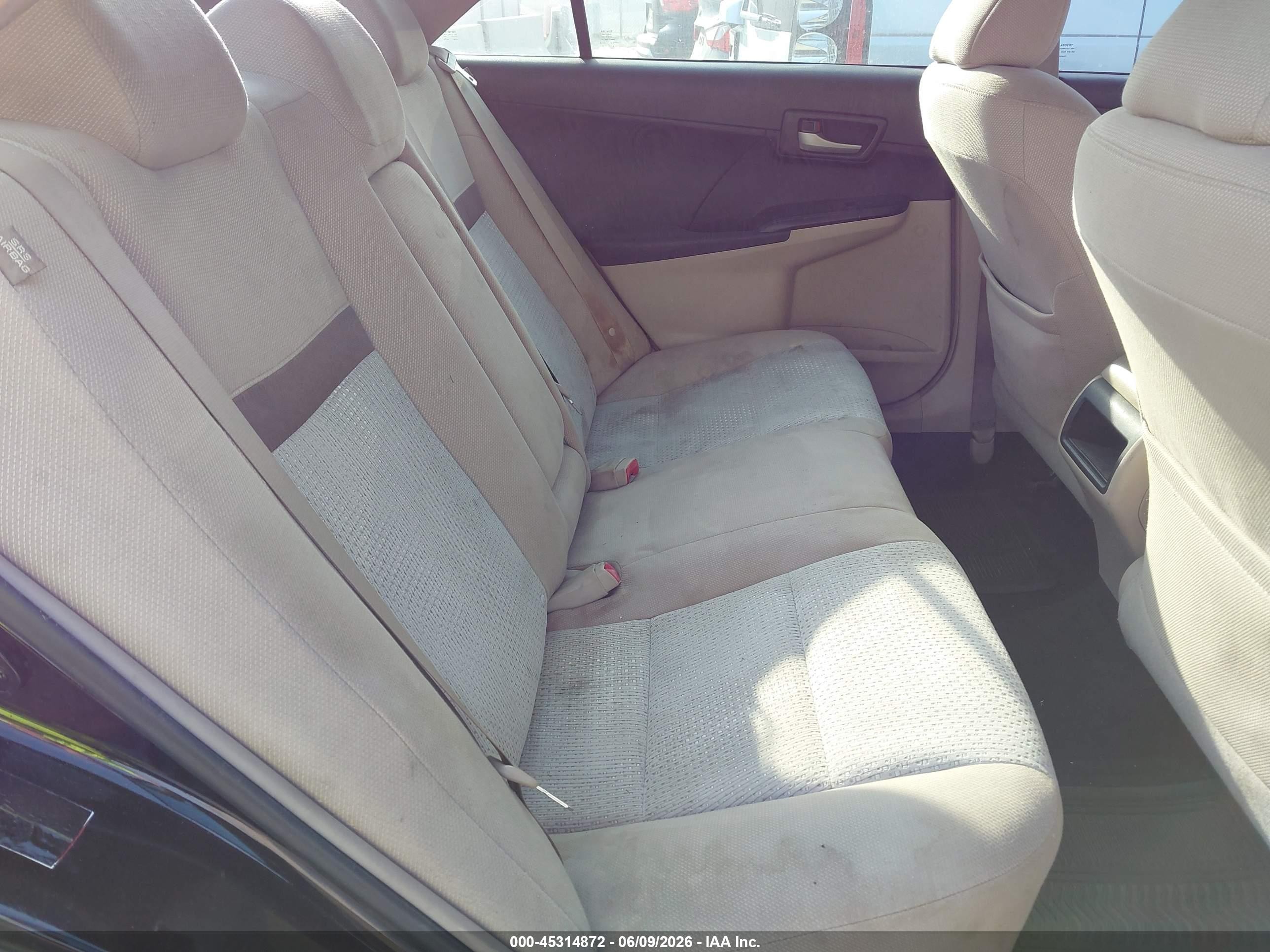 2012 Toyota Camry Le Black vin: 4T1BF1FK6CU564797