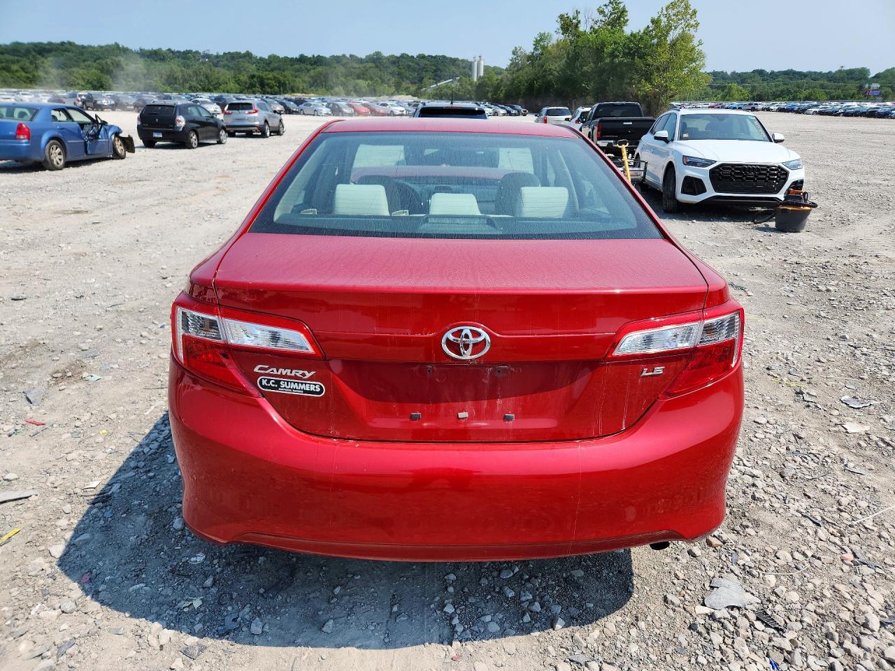 2012 Toyota Camry Le Red vin: 4T1BF1FK6CU571362