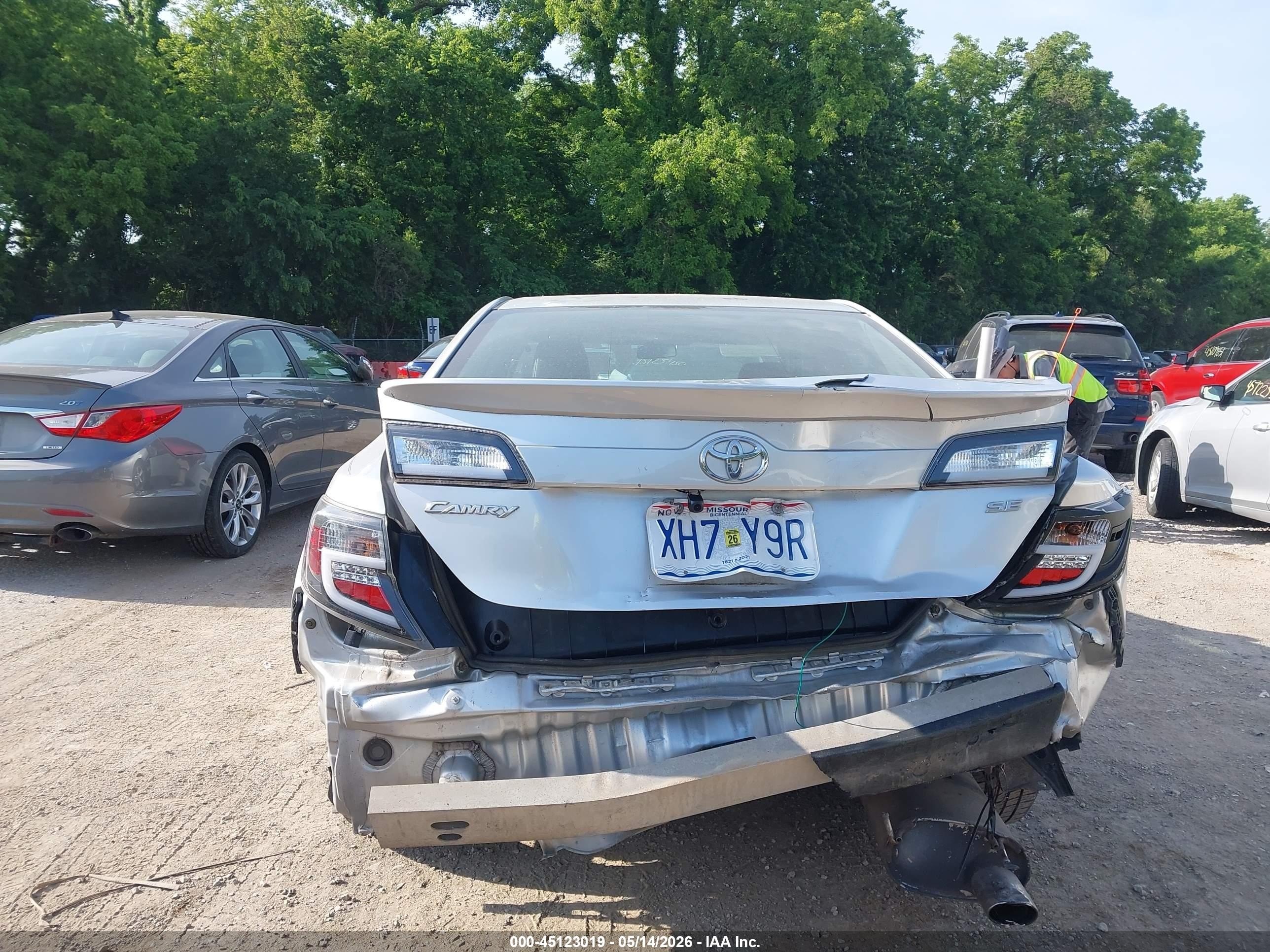 2012 Toyota Camry Se Серебряный vin: 4T1BF1FK6CU574679