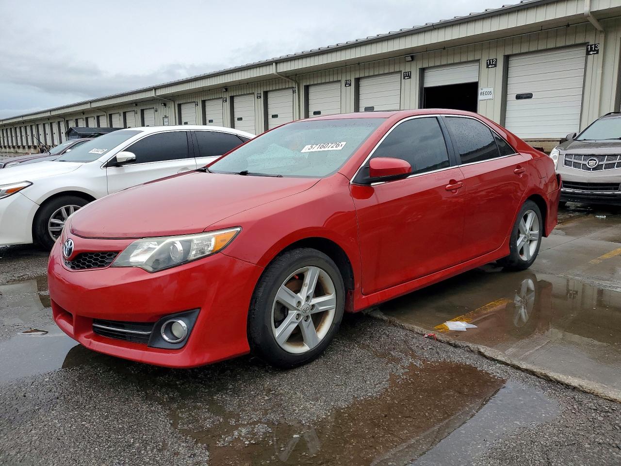 2012 Toyota Camry Se Red vin: 4T1BF1FK6CU581504
