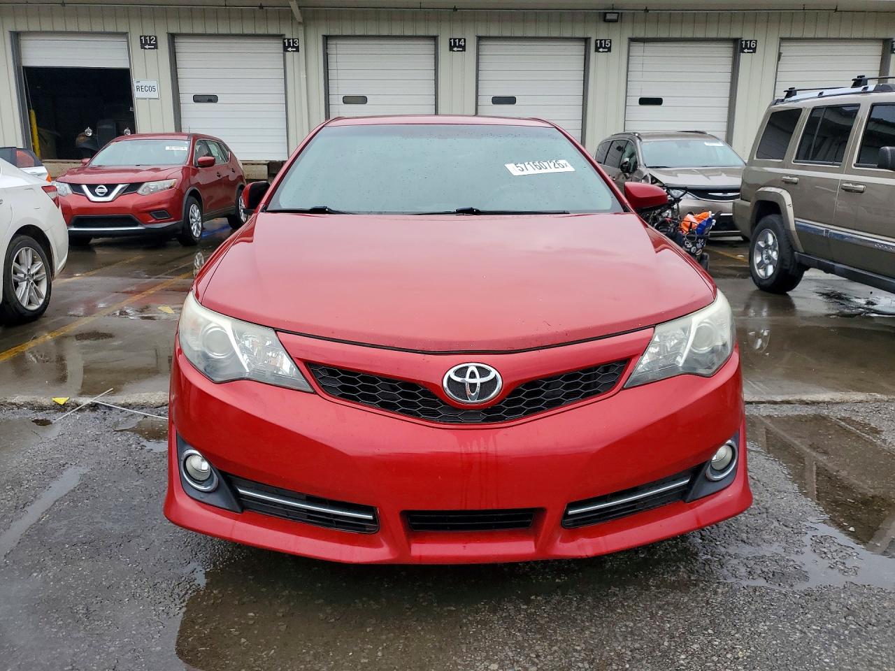2012 Toyota Camry Se Red vin: 4T1BF1FK6CU581504