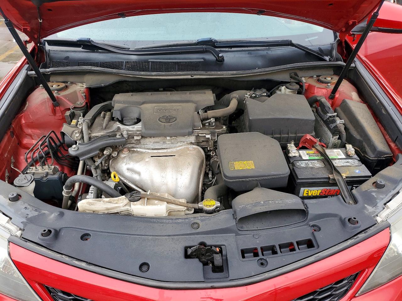 2012 Toyota Camry Se Red vin: 4T1BF1FK6CU581504
