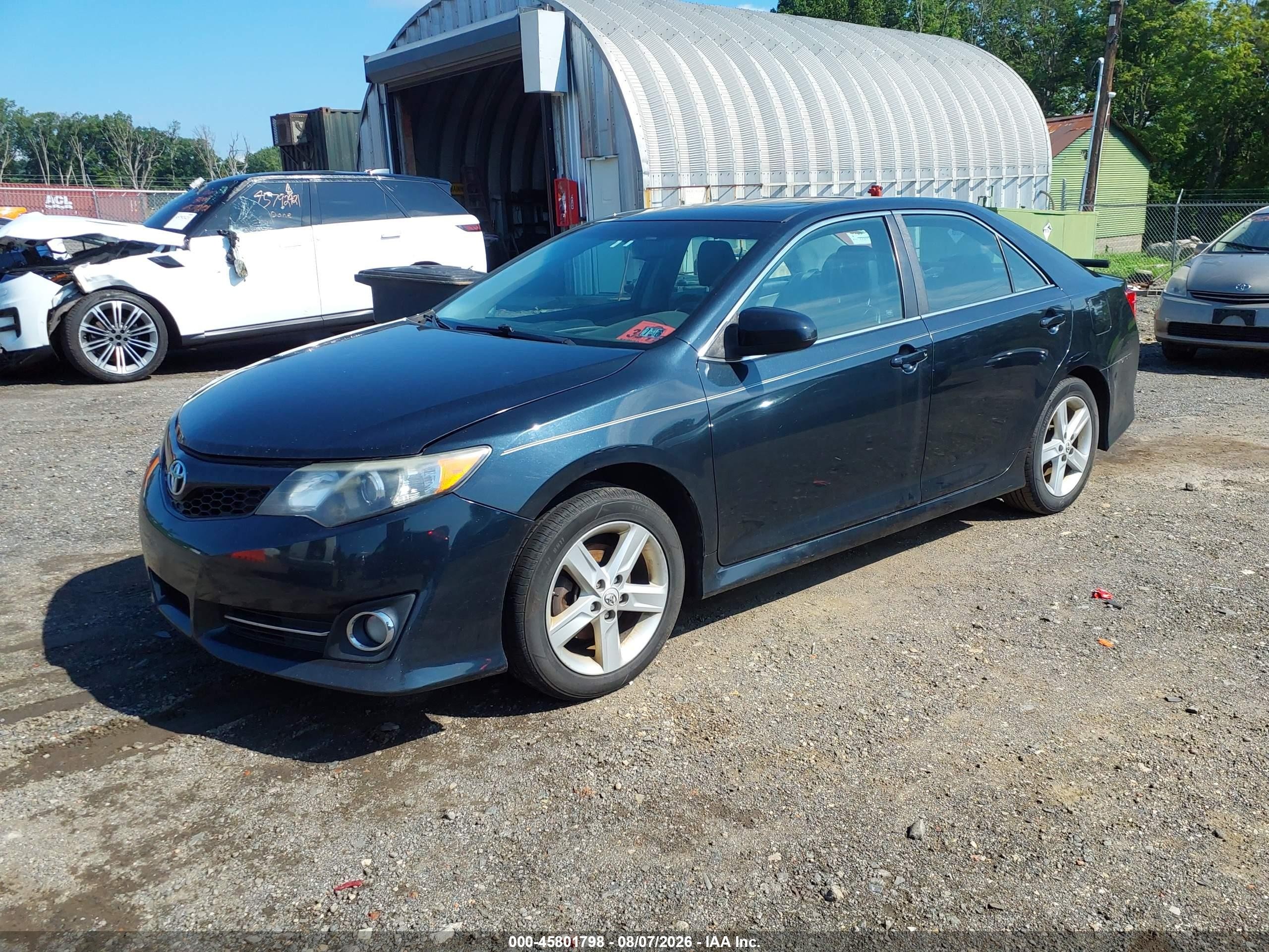 2012 Toyota Camry Se Black vin: 4T1BF1FK6CU585049