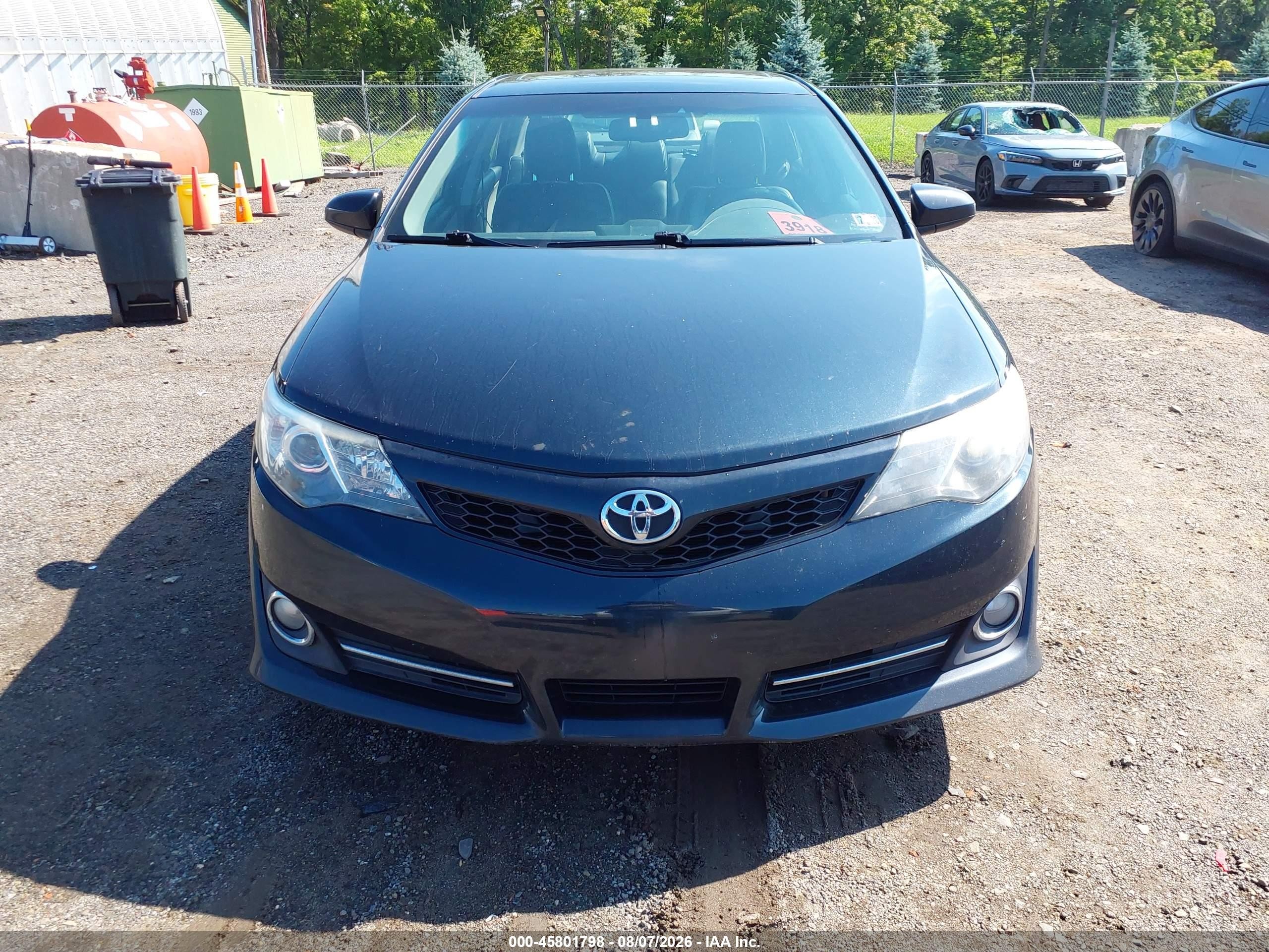 2012 Toyota Camry Se Black vin: 4T1BF1FK6CU585049