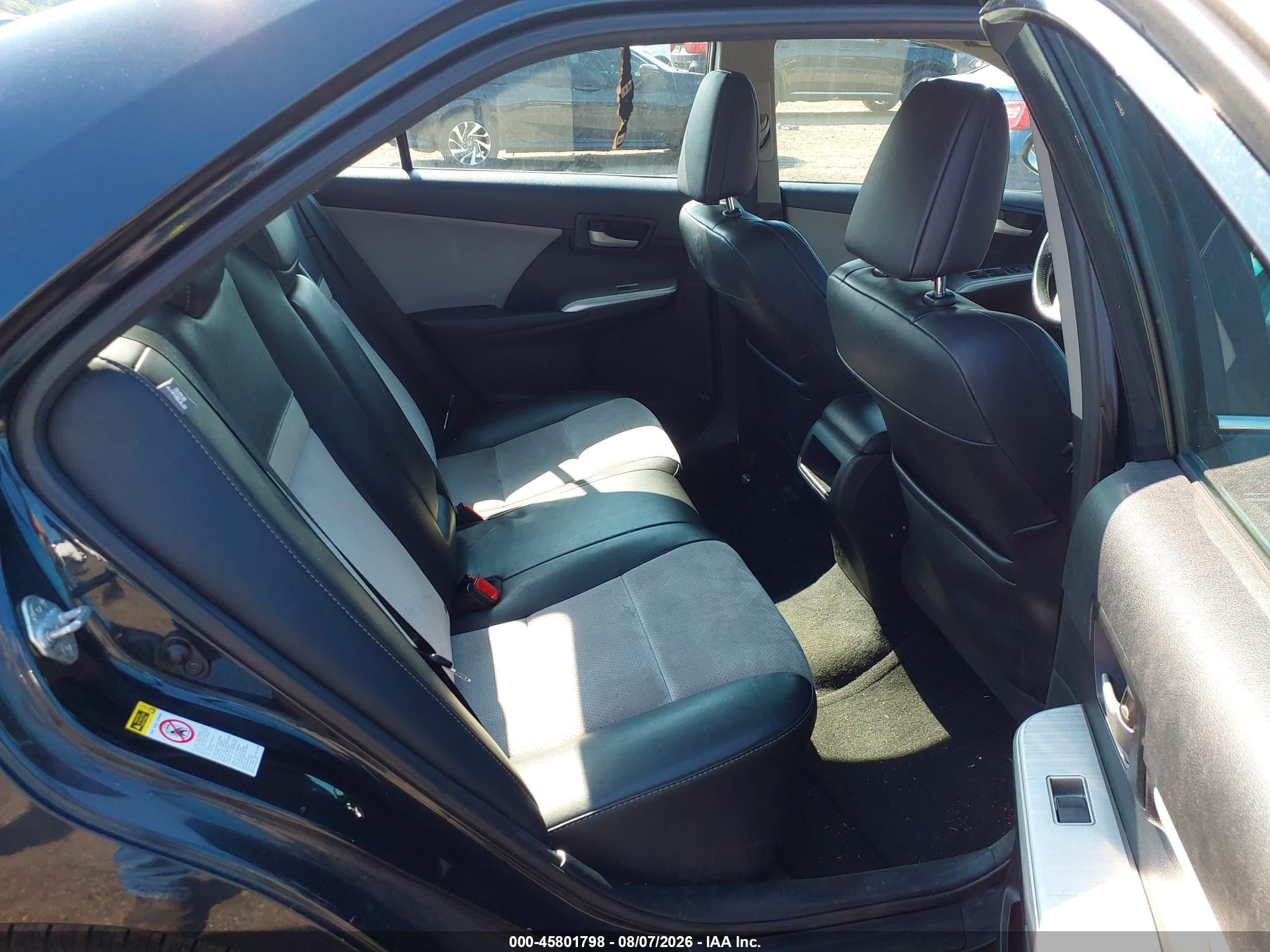 2012 Toyota Camry Se Black vin: 4T1BF1FK6CU585049