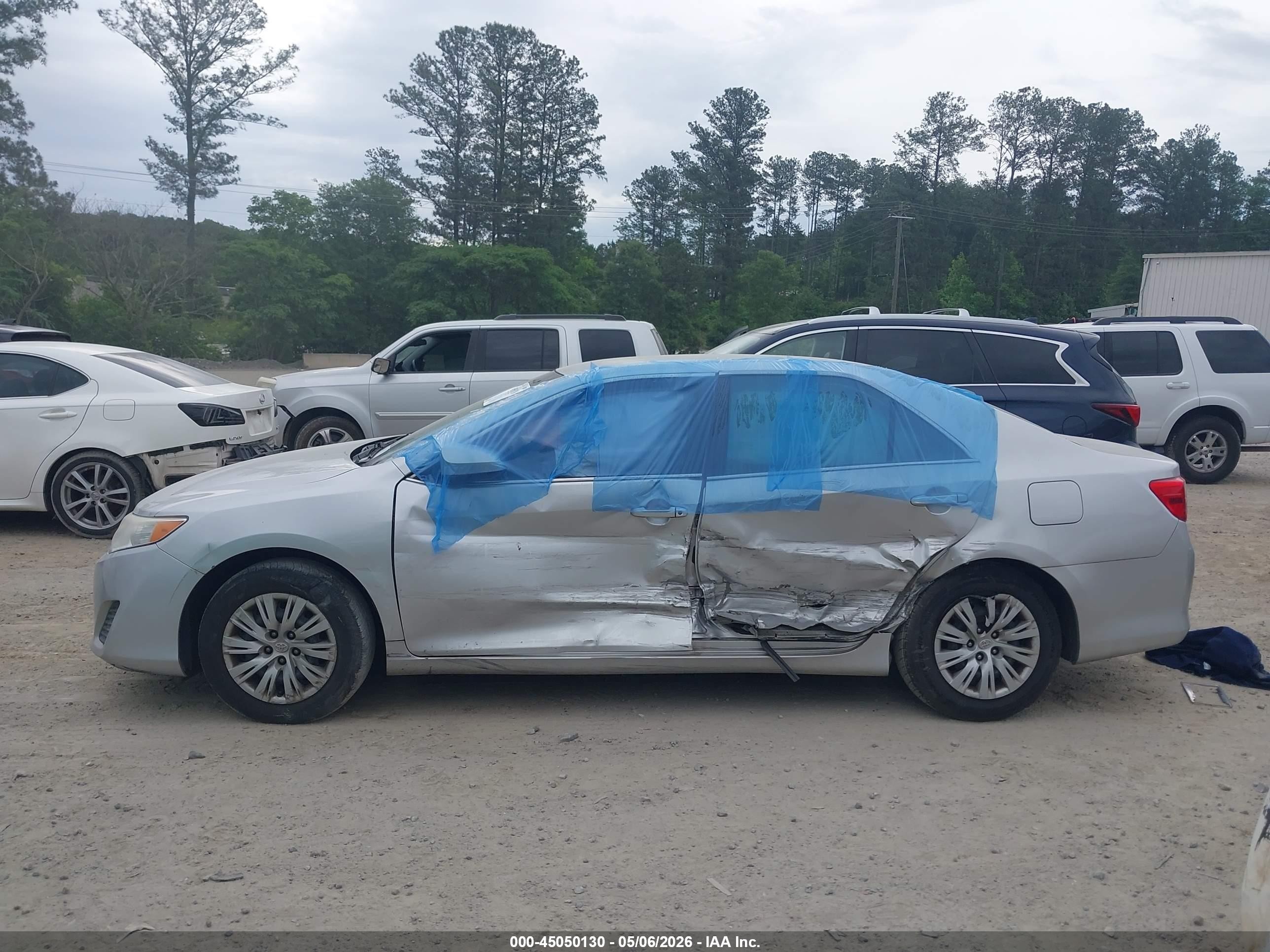 2012 Toyota Camry L Silver vin: 4T1BF1FK6CU594916