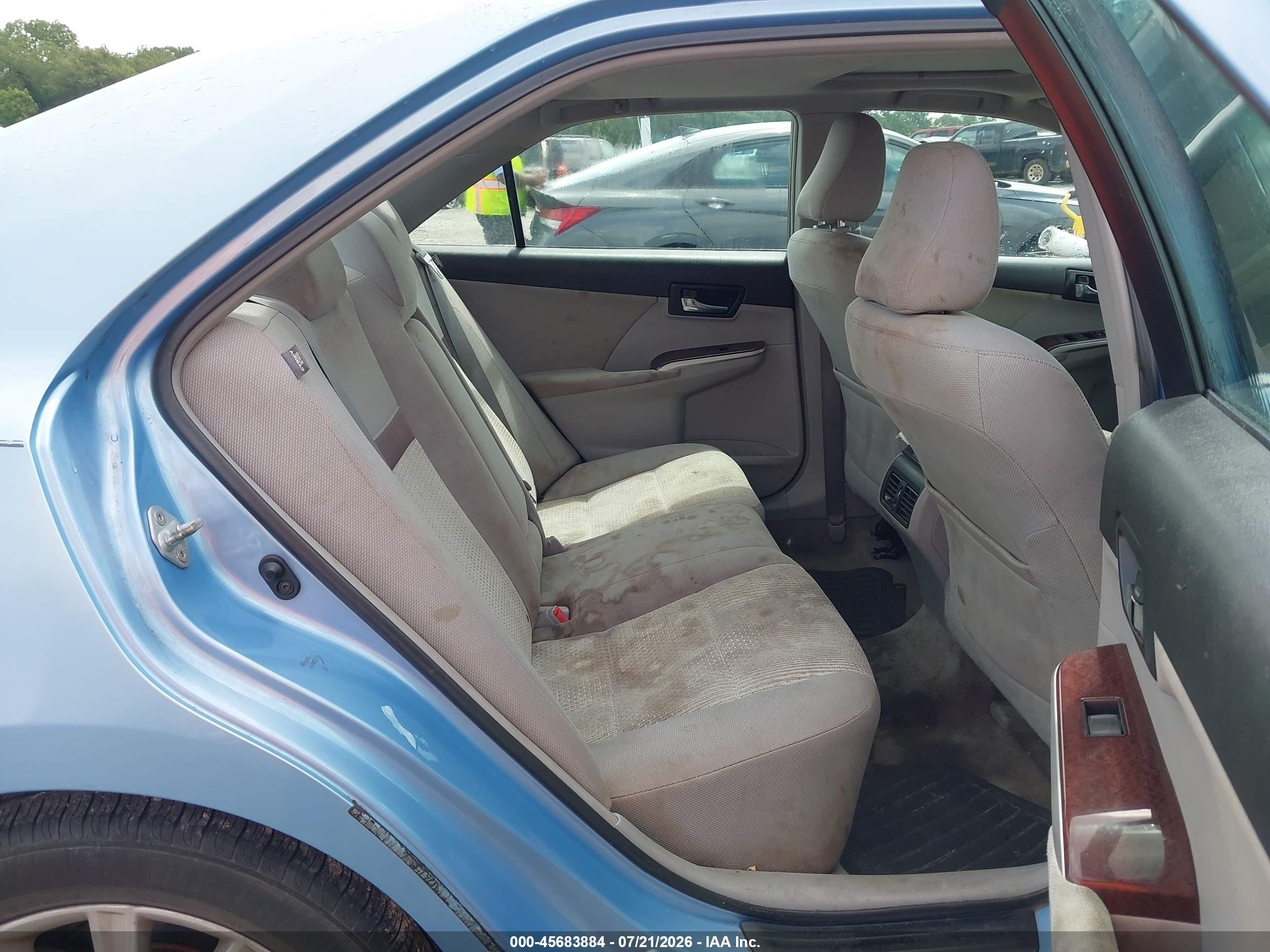 2012 Toyota Camry Xle Light Blue vin: 4T1BF1FK6CU595371