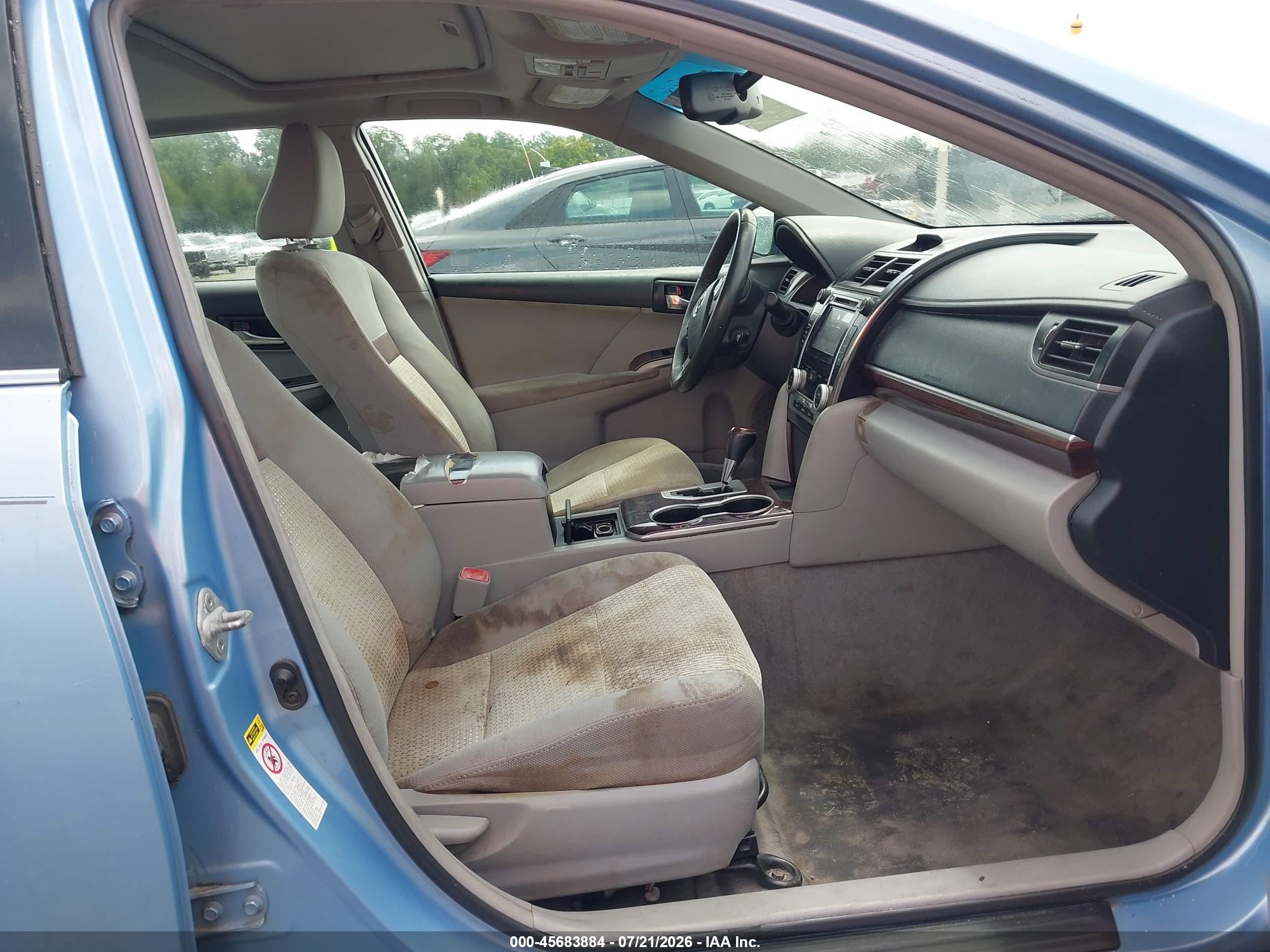 2012 Toyota Camry Xle Light Blue vin: 4T1BF1FK6CU595371