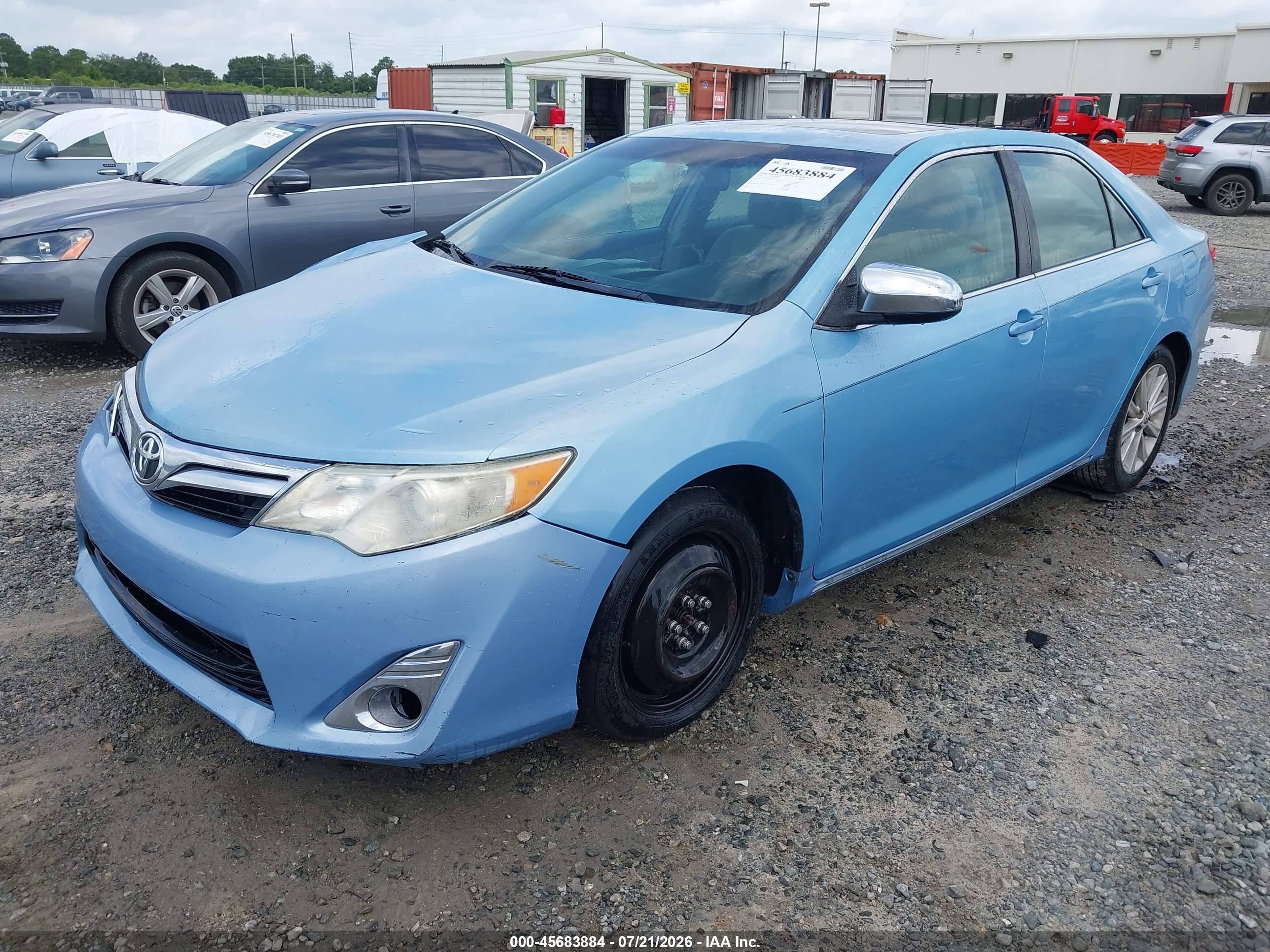 2012 Toyota Camry Xle Light Blue vin: 4T1BF1FK6CU595371
