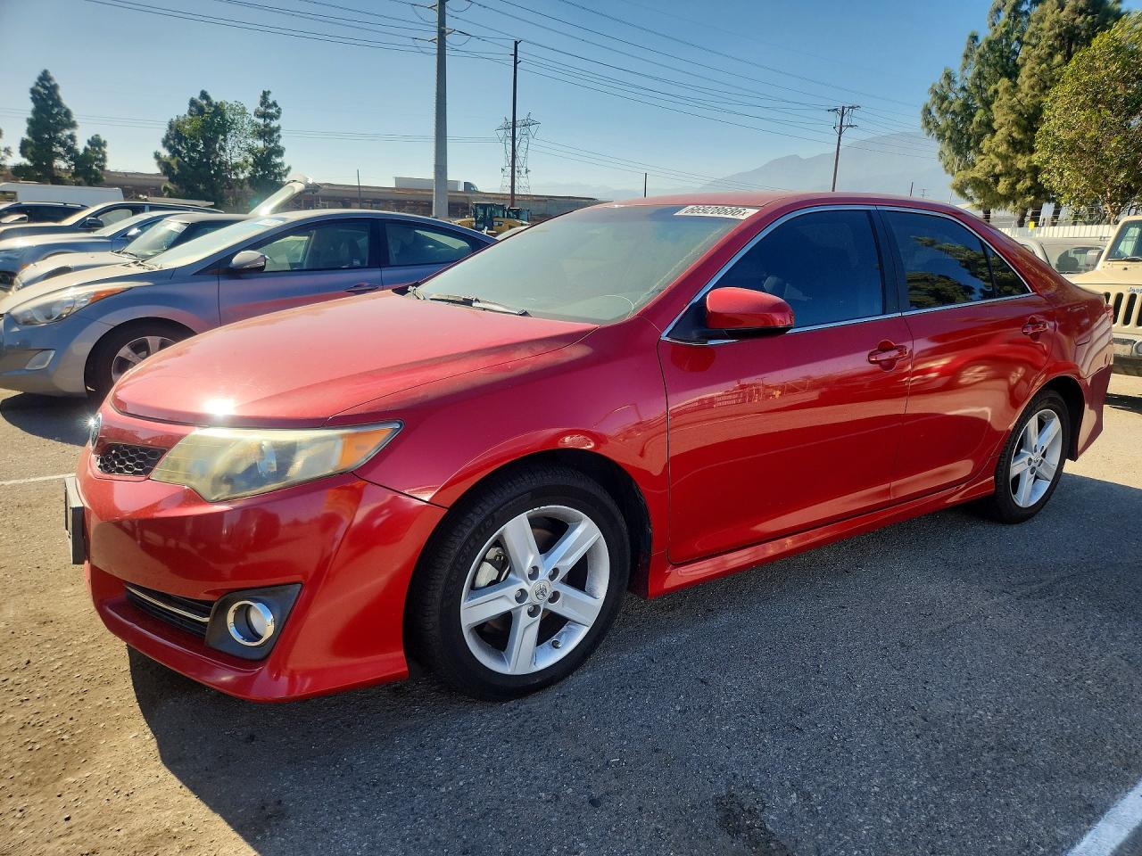 2012 Toyota Camry Se Red vin: 4T1BF1FK6CU598092
