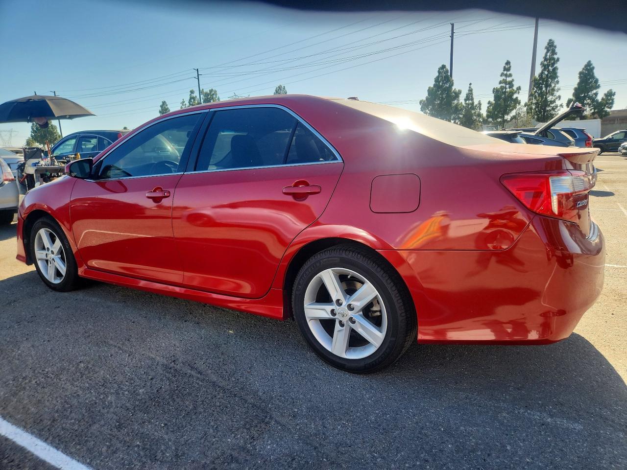 2012 Toyota Camry Se Red vin: 4T1BF1FK6CU598092