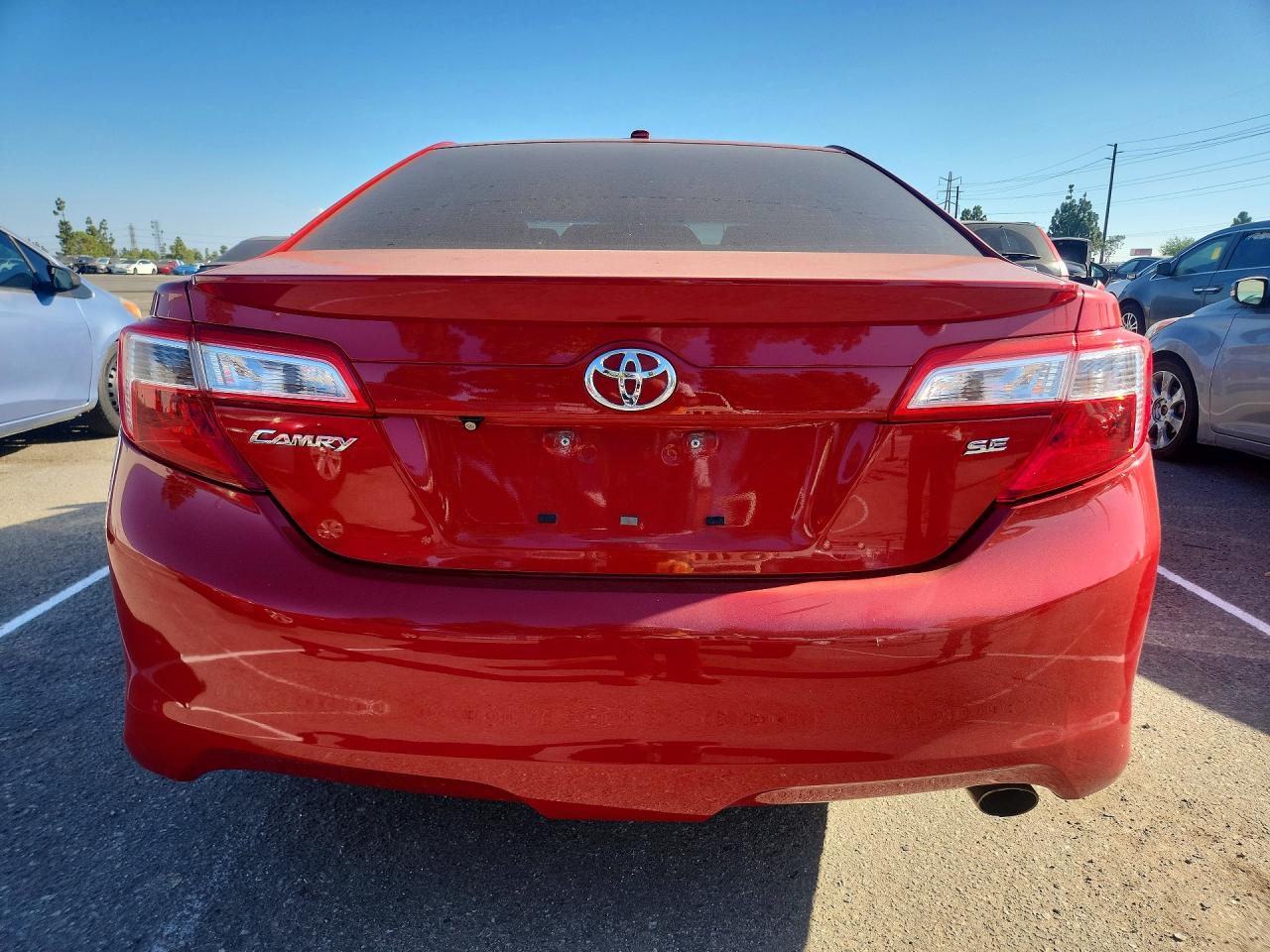 2012 Toyota Camry Se Red vin: 4T1BF1FK6CU598092