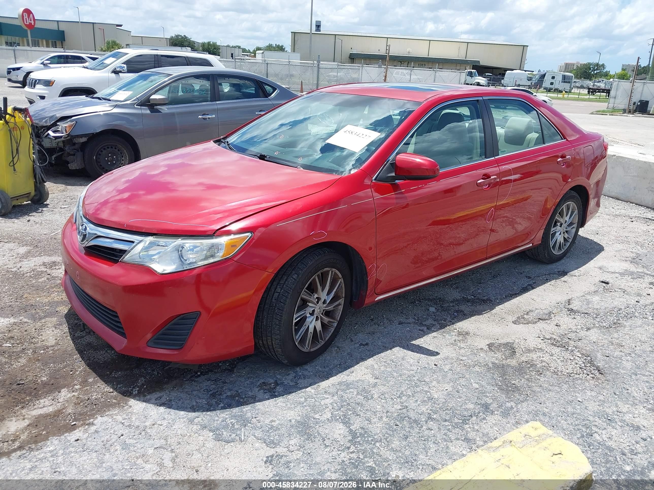 2012 Toyota Camry Le Red vin: 4T1BF1FK6CU599761