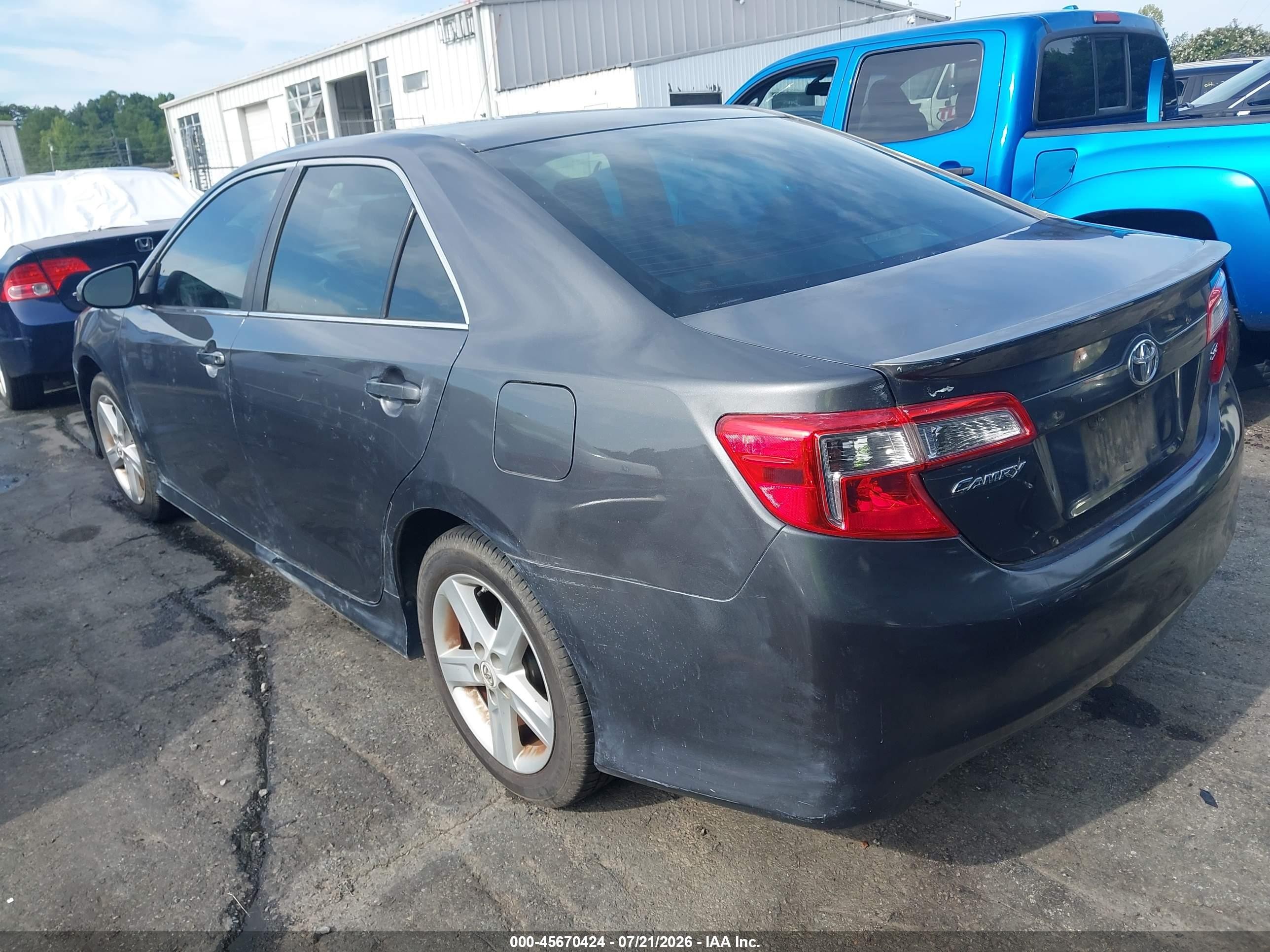 2012 Toyota Camry Se Gray vin: 4T1BF1FK6CU603310