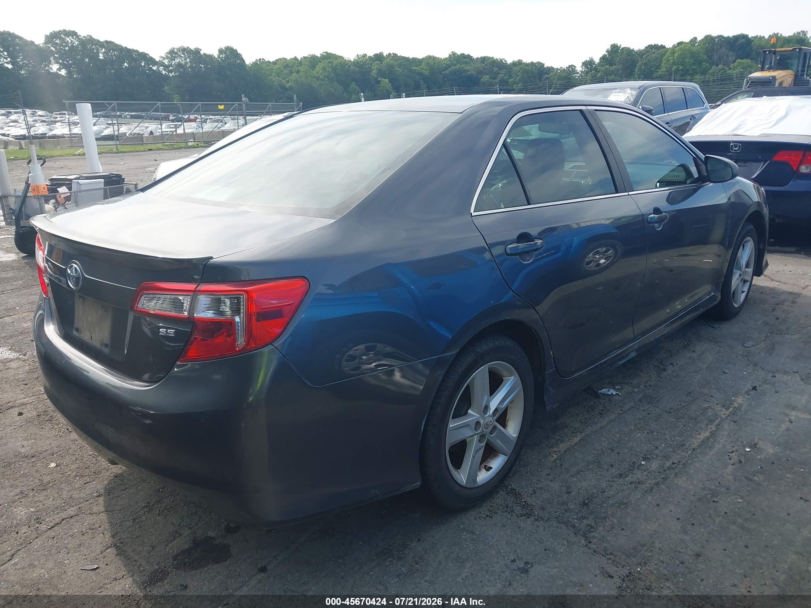 2012 Toyota Camry Se Gray vin: 4T1BF1FK6CU603310
