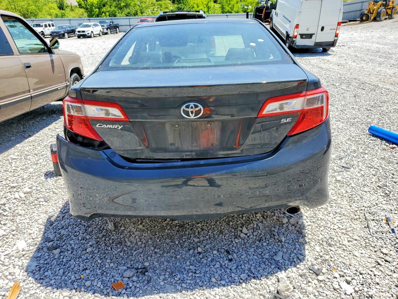2012 Toyota Camry Se Black vin: 4T1BF1FK6CU605610