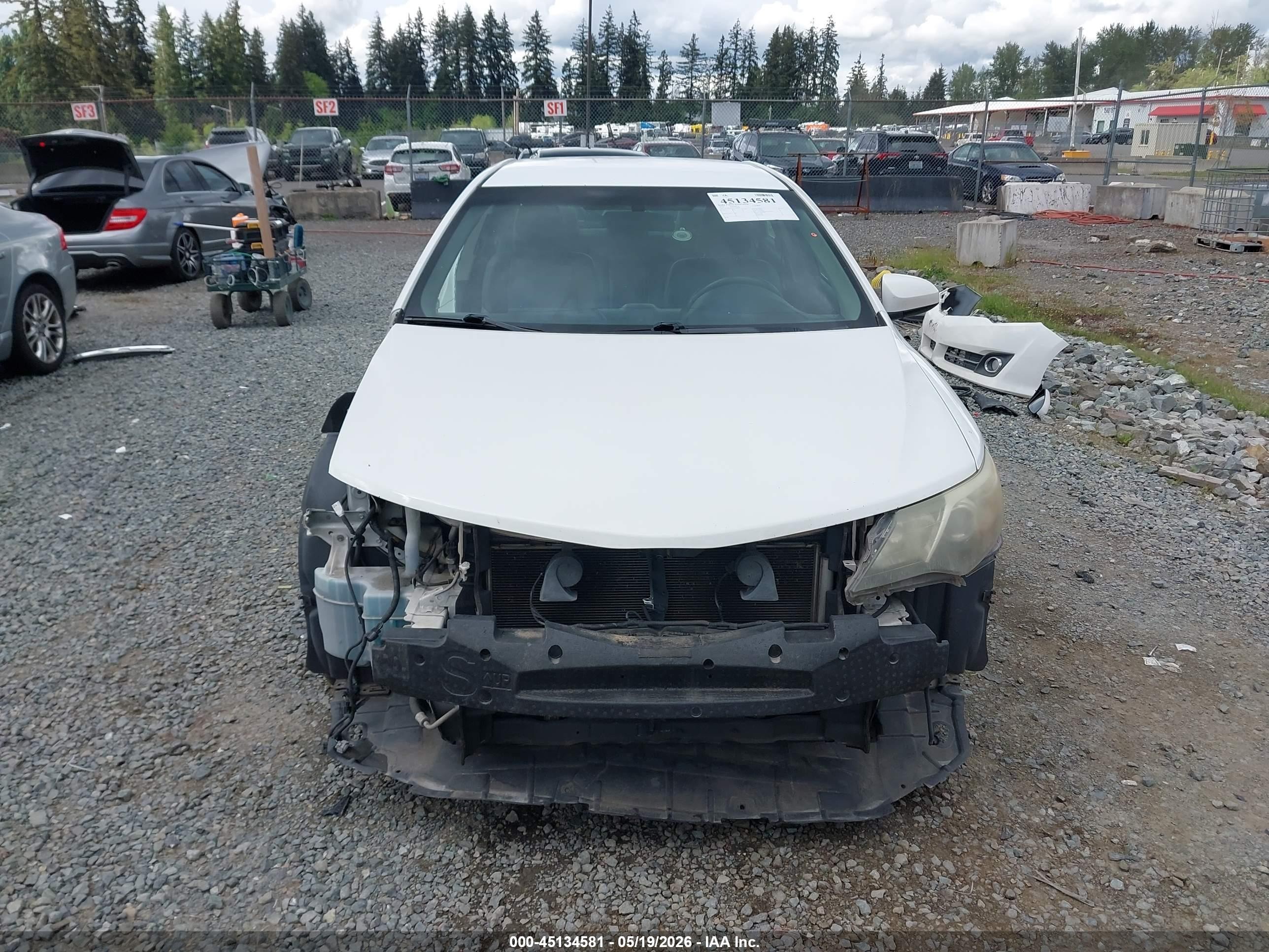 2012 Toyota Camry Se White vin: 4T1BF1FK6CU608989