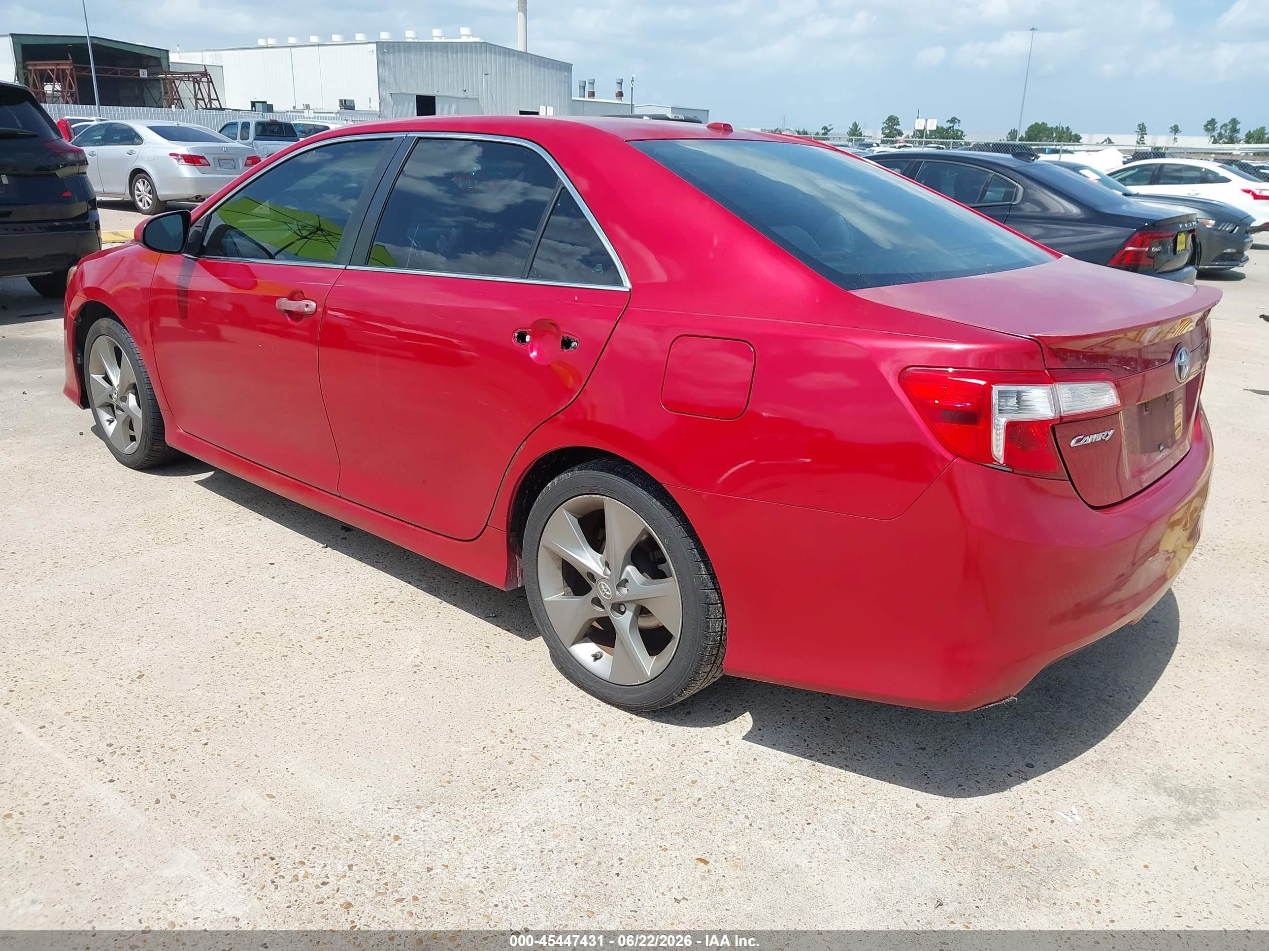 2012 Toyota Camry Se Limited Edition Red vin: 4T1BF1FK6CU622150