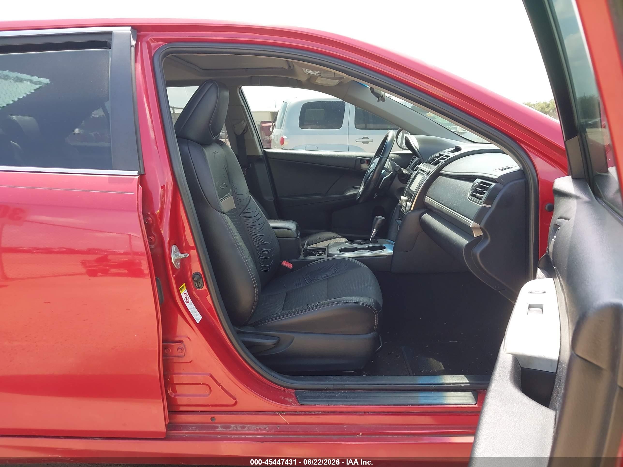 2012 Toyota Camry Se Limited Edition Red vin: 4T1BF1FK6CU622150