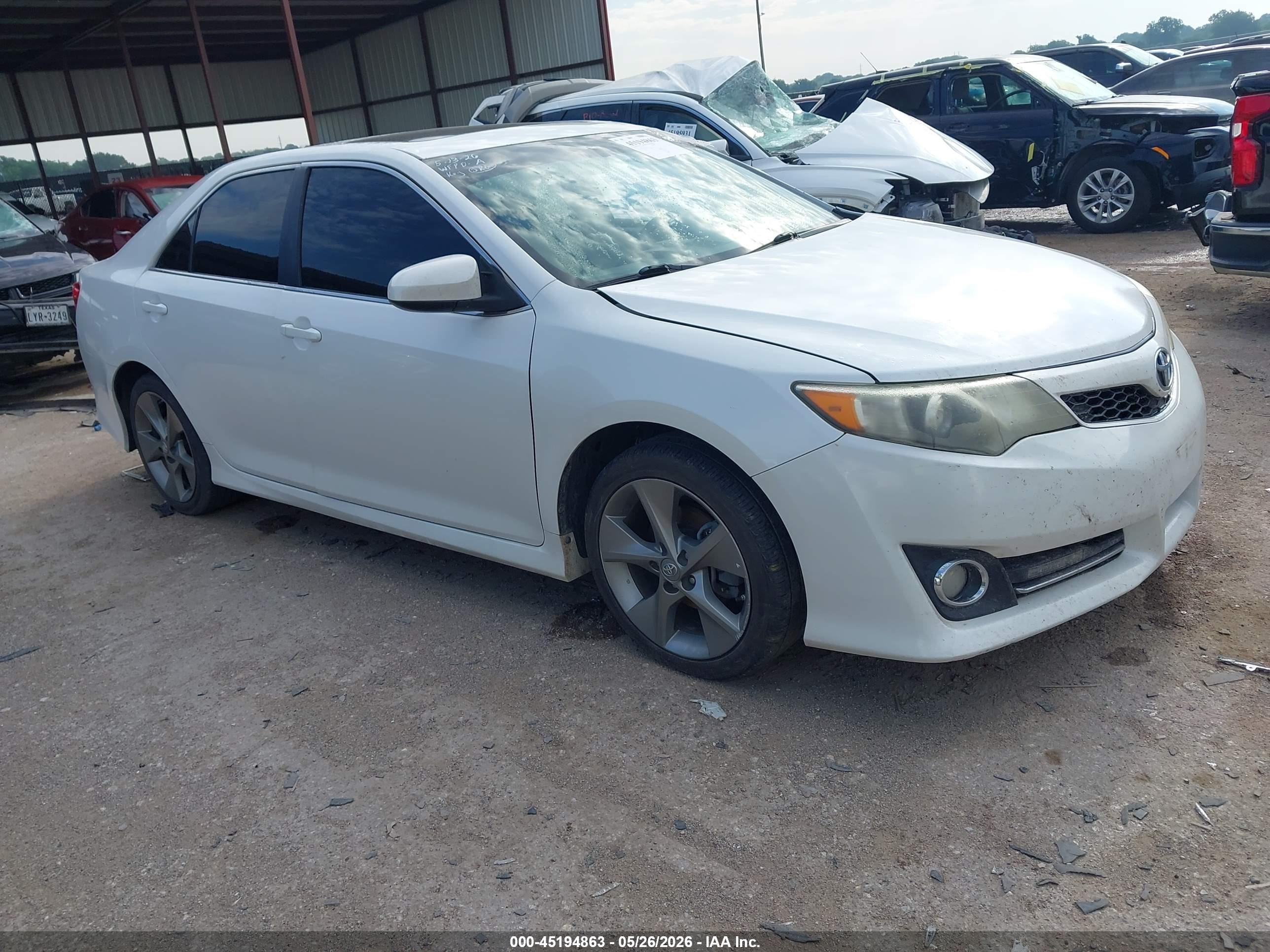 2012 Toyota Camry Se Limited Edition White vin: 4T1BF1FK6CU626800