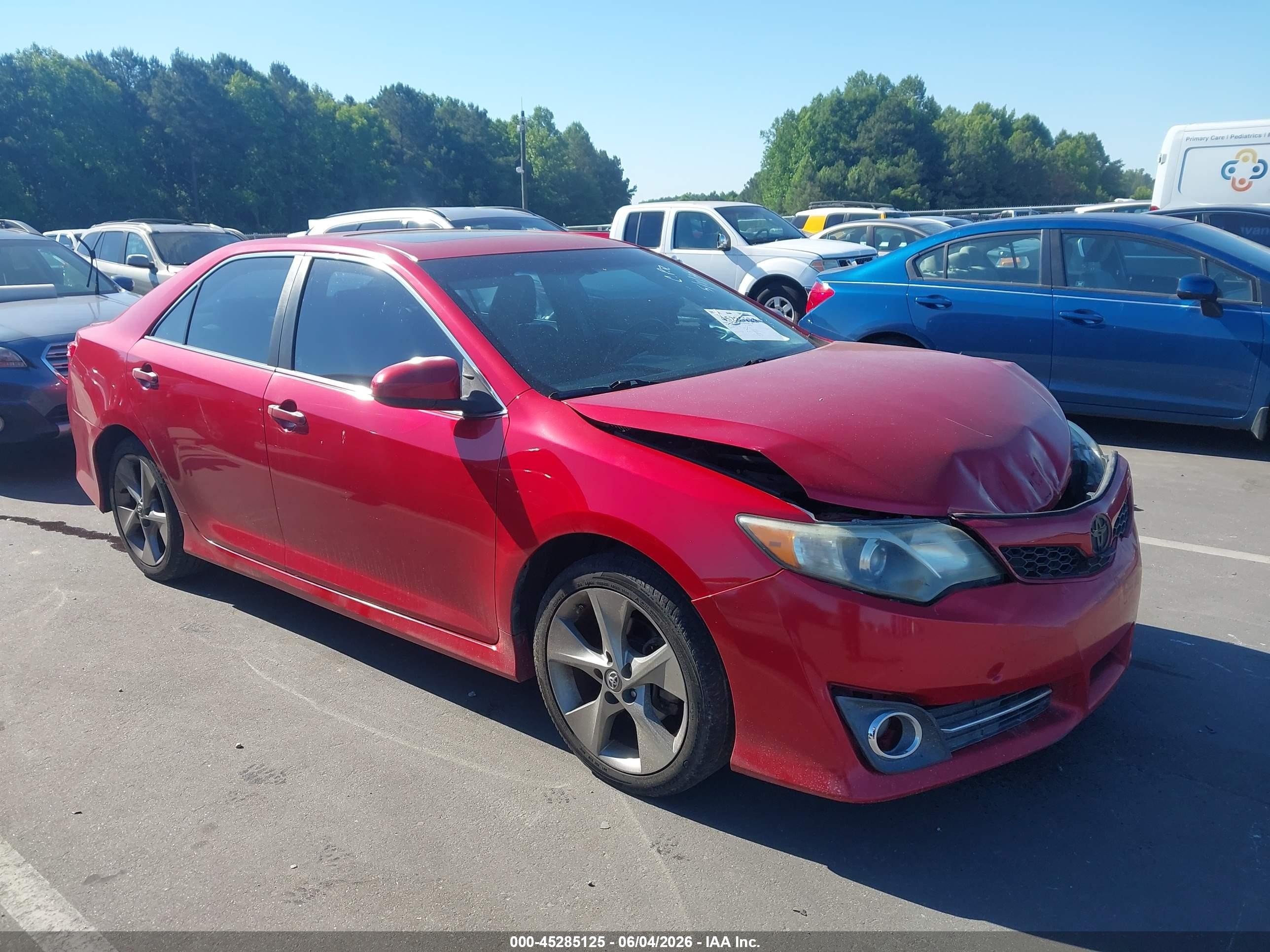 2012 Toyota Camry Se Limited Edition Red vin: 4T1BF1FK6CU631642