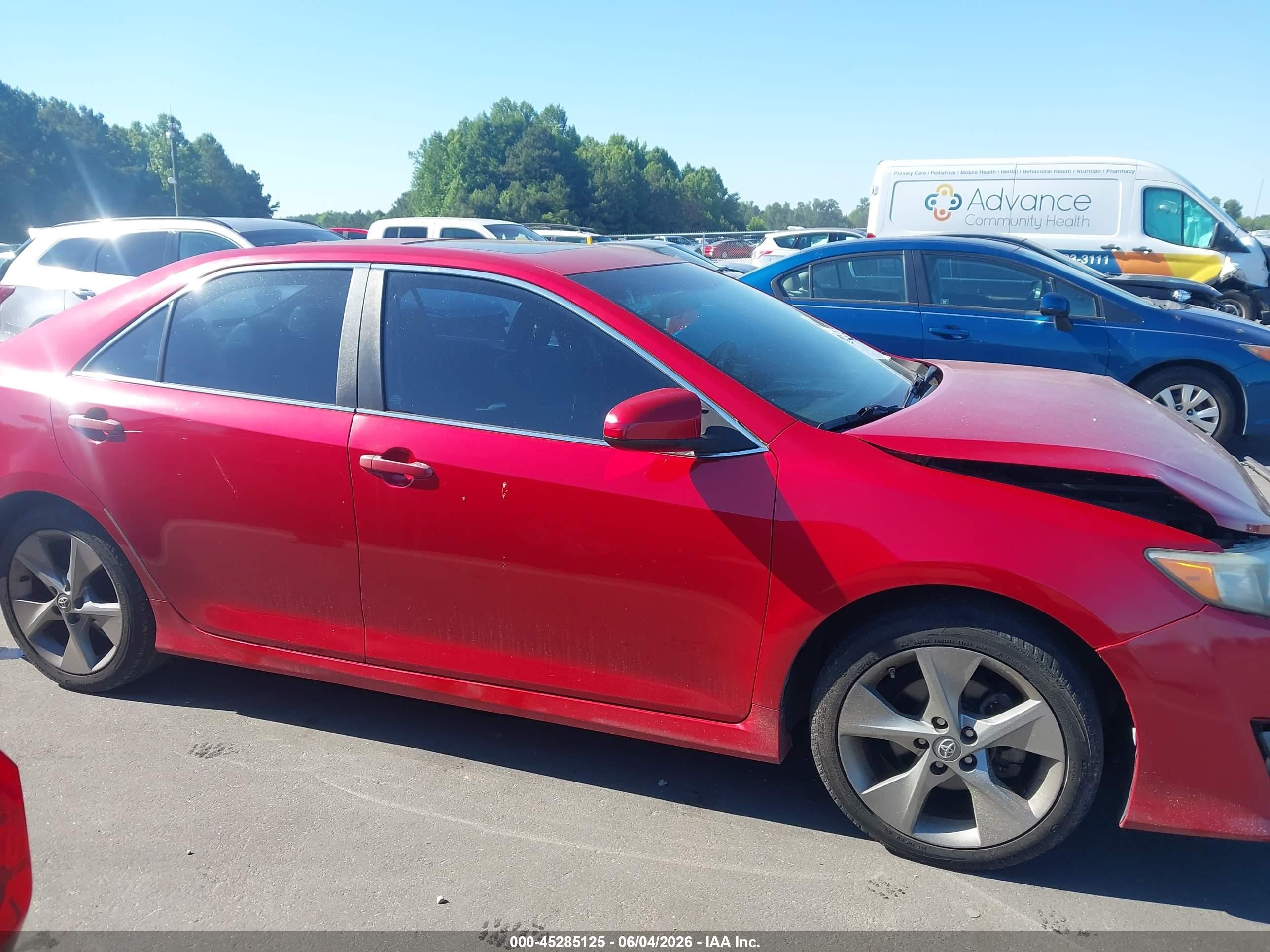 2012 Toyota Camry Se Limited Edition Красный vin: 4T1BF1FK6CU631642