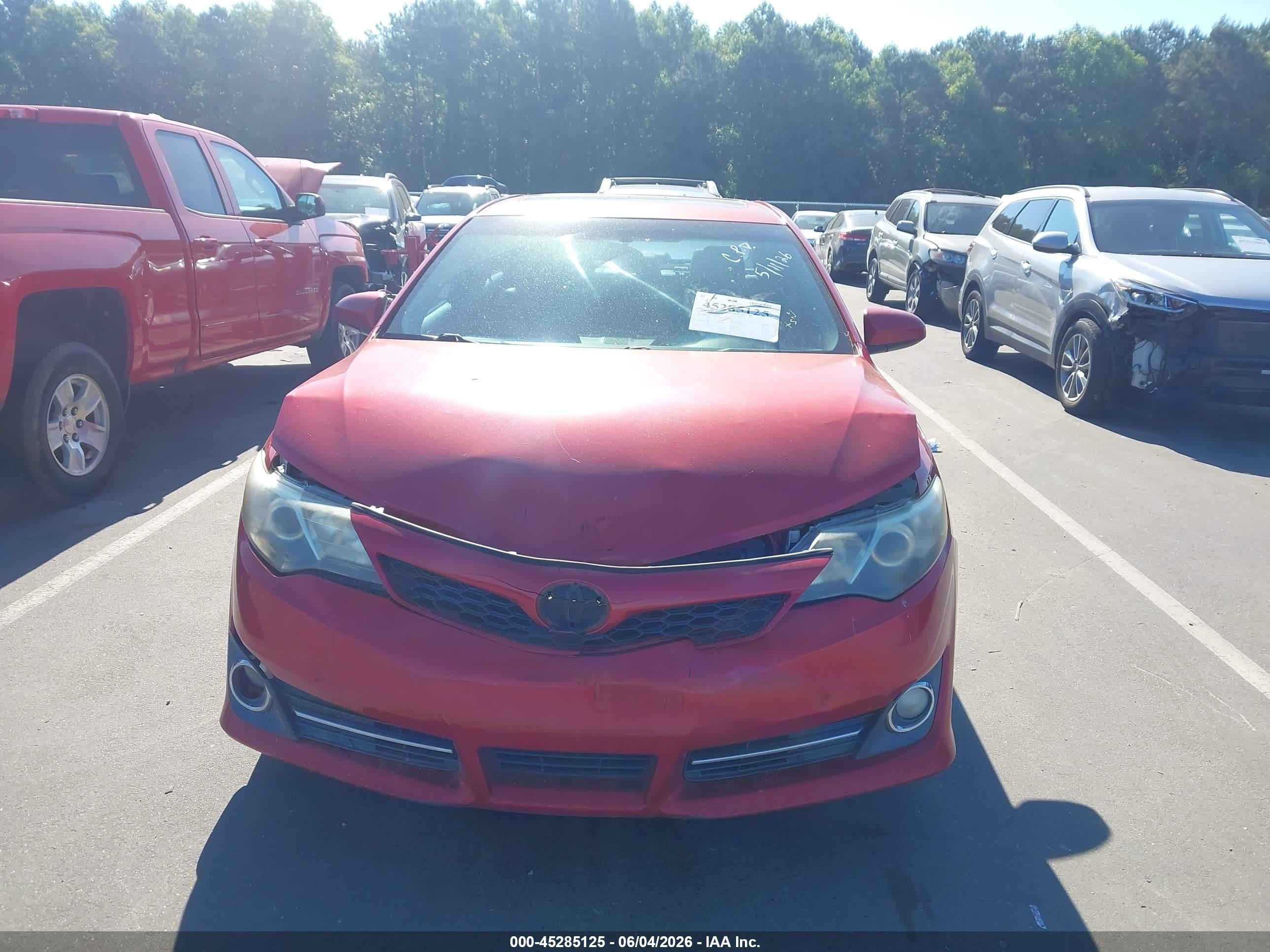 2012 Toyota Camry Se Limited Edition Красный vin: 4T1BF1FK6CU631642