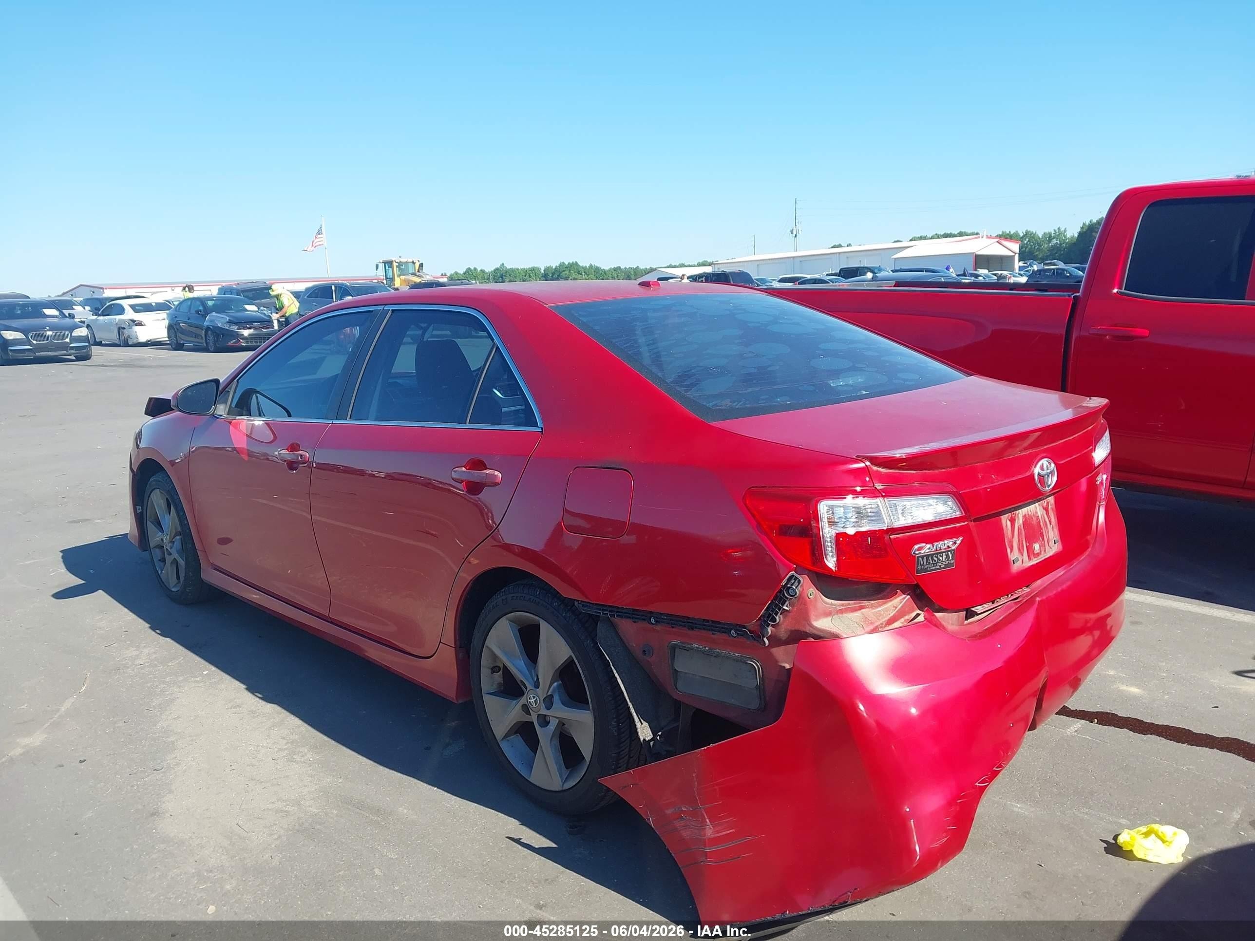 2012 Toyota Camry Se Limited Edition Красный vin: 4T1BF1FK6CU631642
