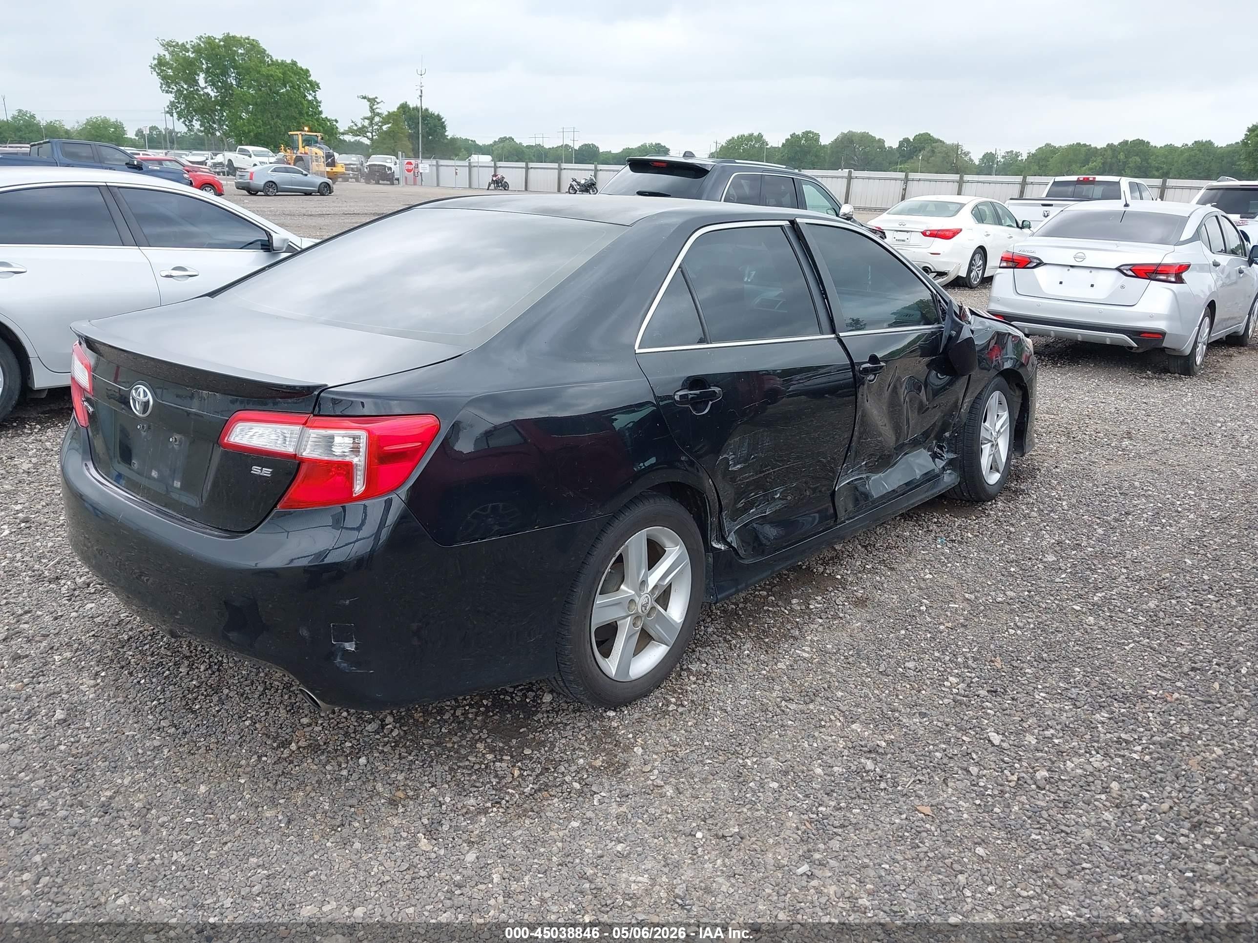 2012 Toyota Camry Se Black vin: 4T1BF1FK6CU634900
