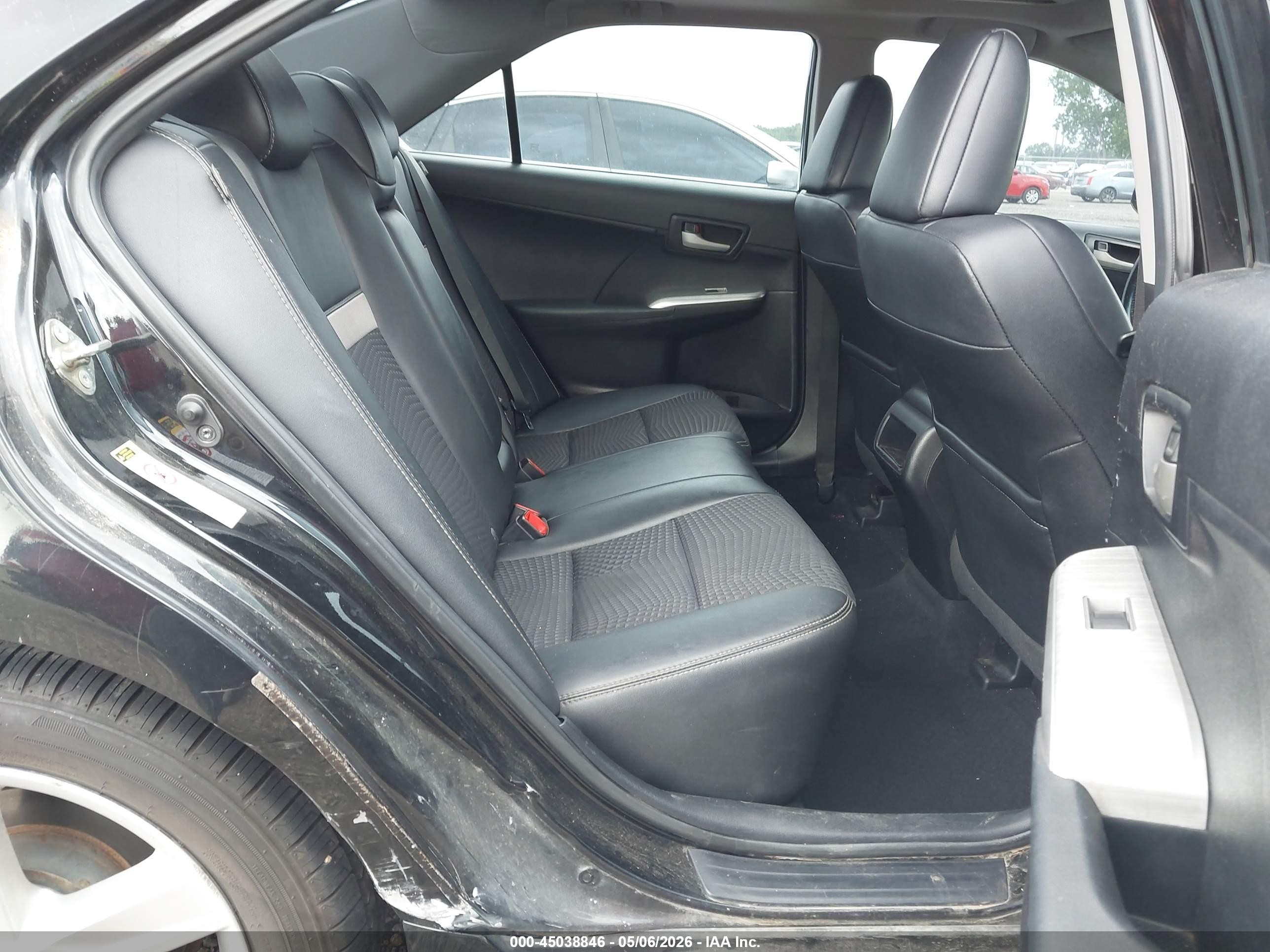 2012 Toyota Camry Se Black vin: 4T1BF1FK6CU634900