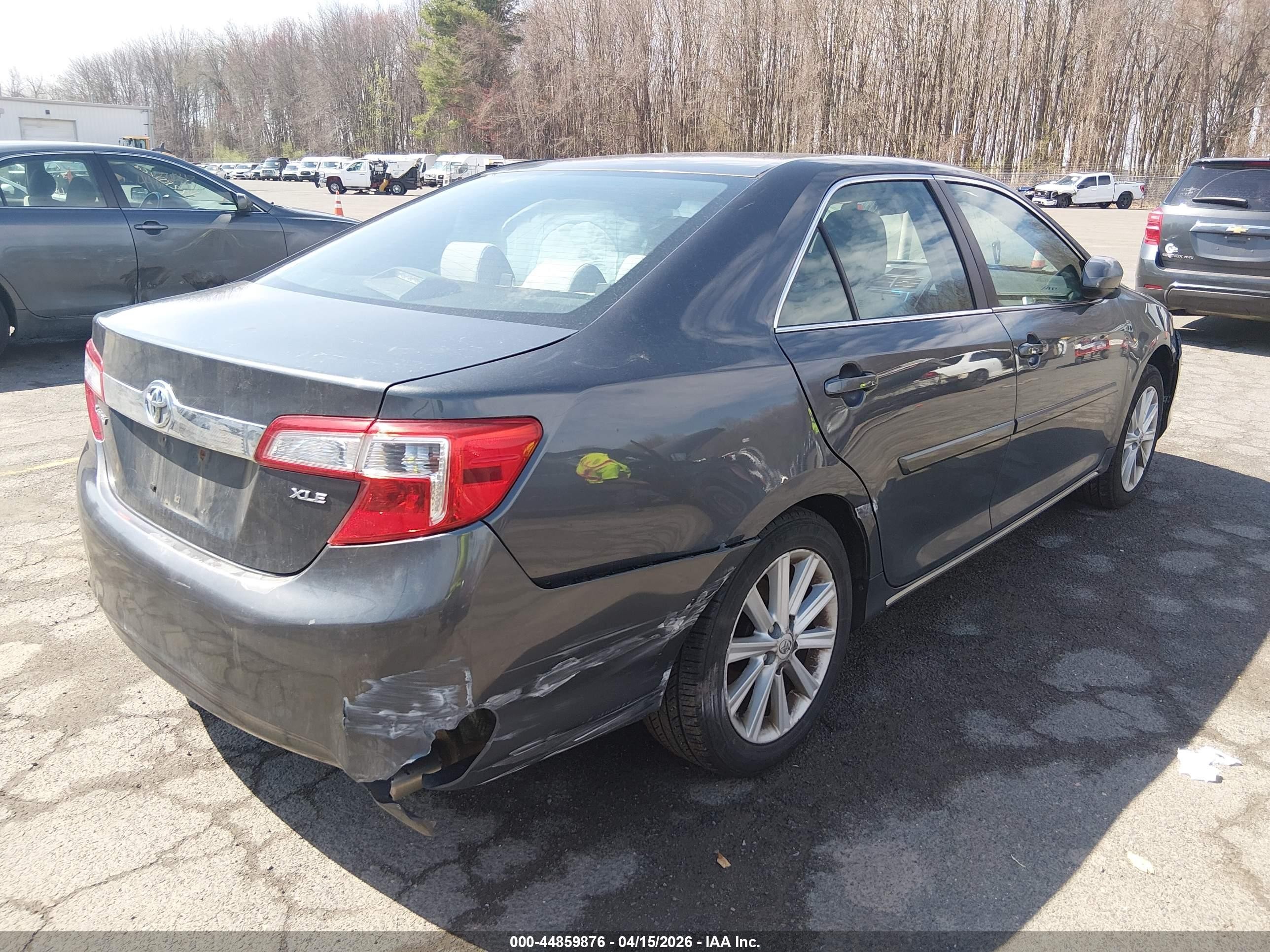 2012 Toyota Camry Xle Gray vin: 4T1BF1FK6CU635495