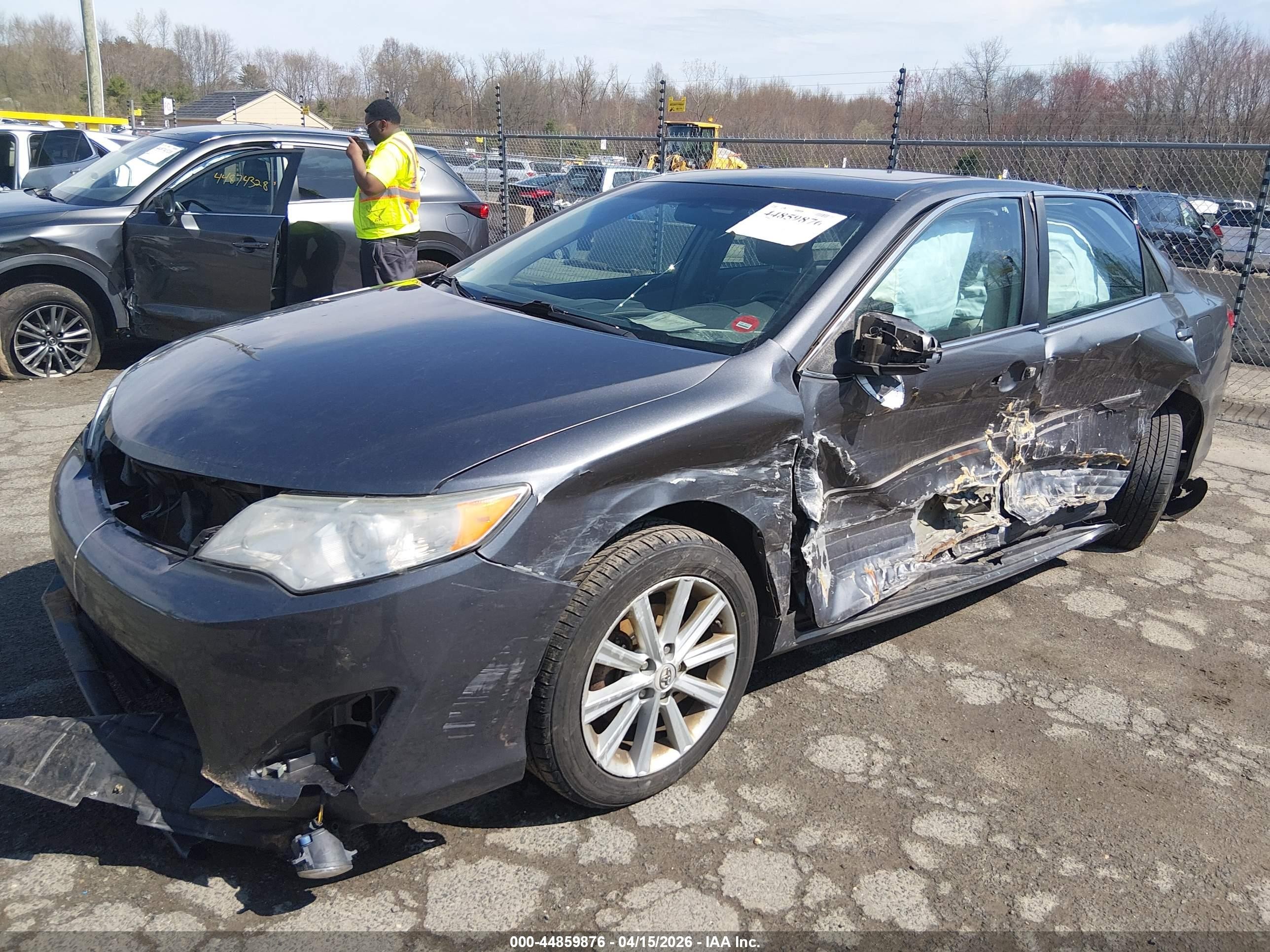 2012 Toyota Camry Xle Gray vin: 4T1BF1FK6CU635495