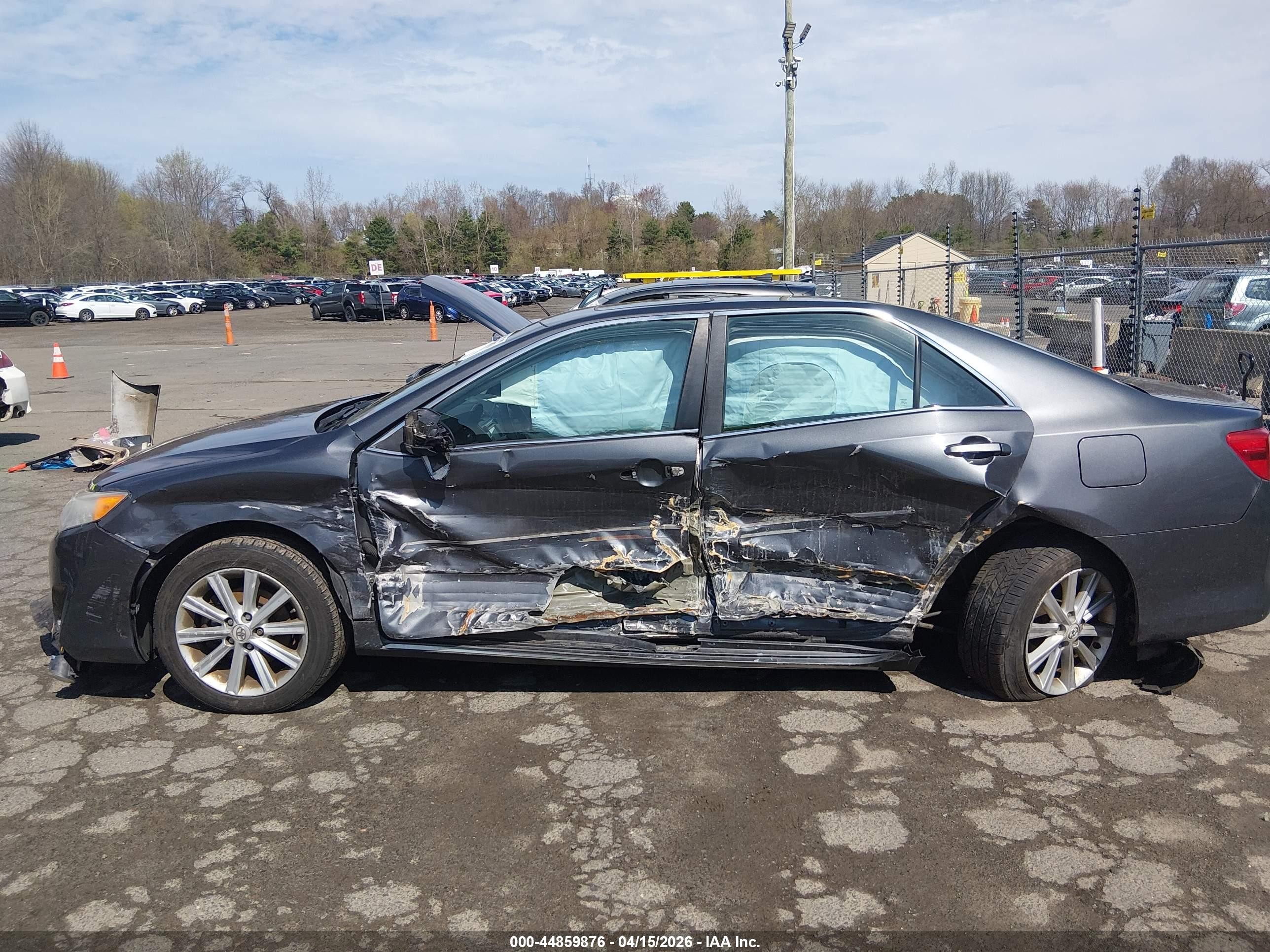 2012 Toyota Camry Xle Gray vin: 4T1BF1FK6CU635495