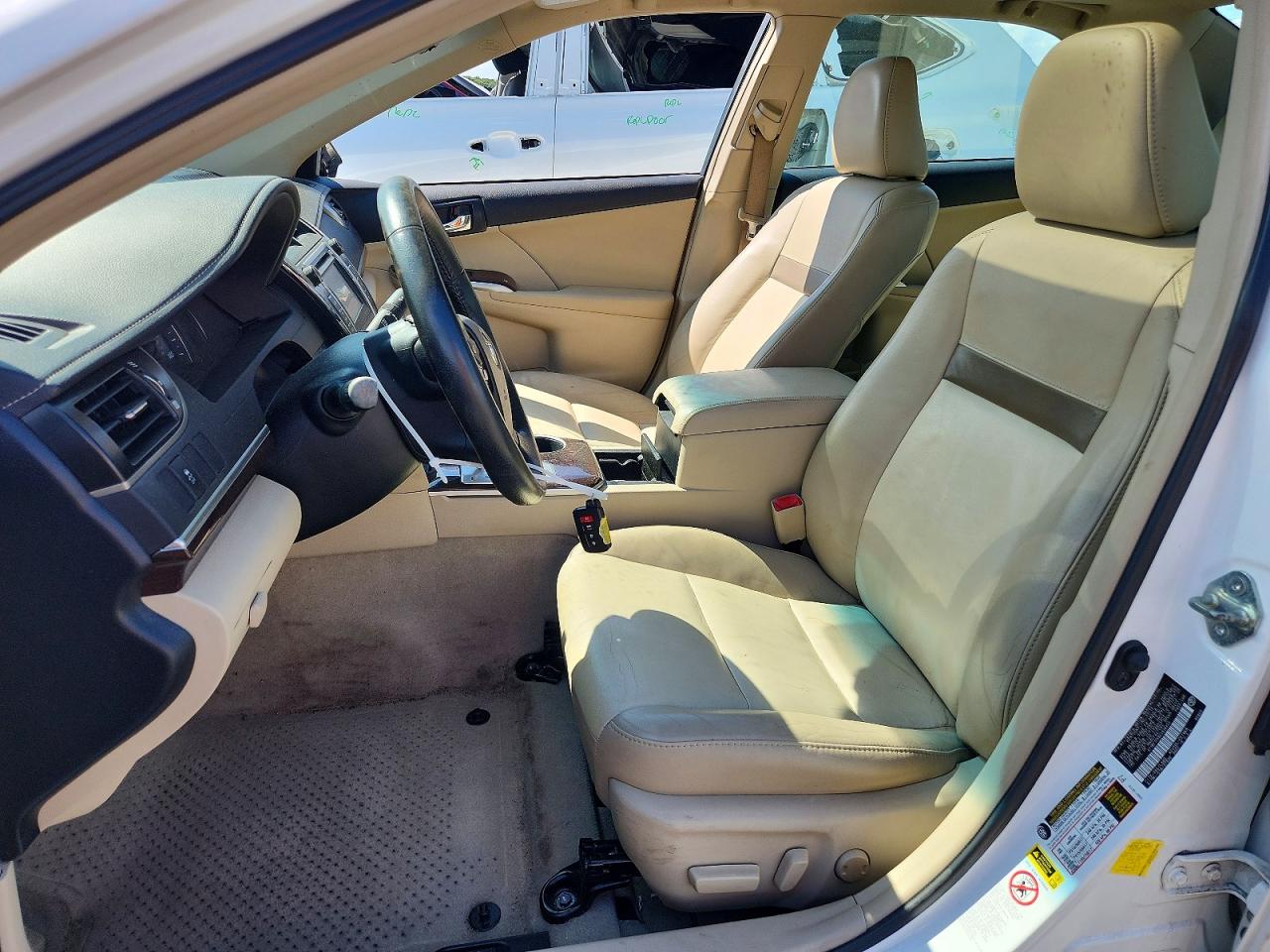 2012 Toyota Camry Xle Белый vin: 4T1BF1FK6CU636453
