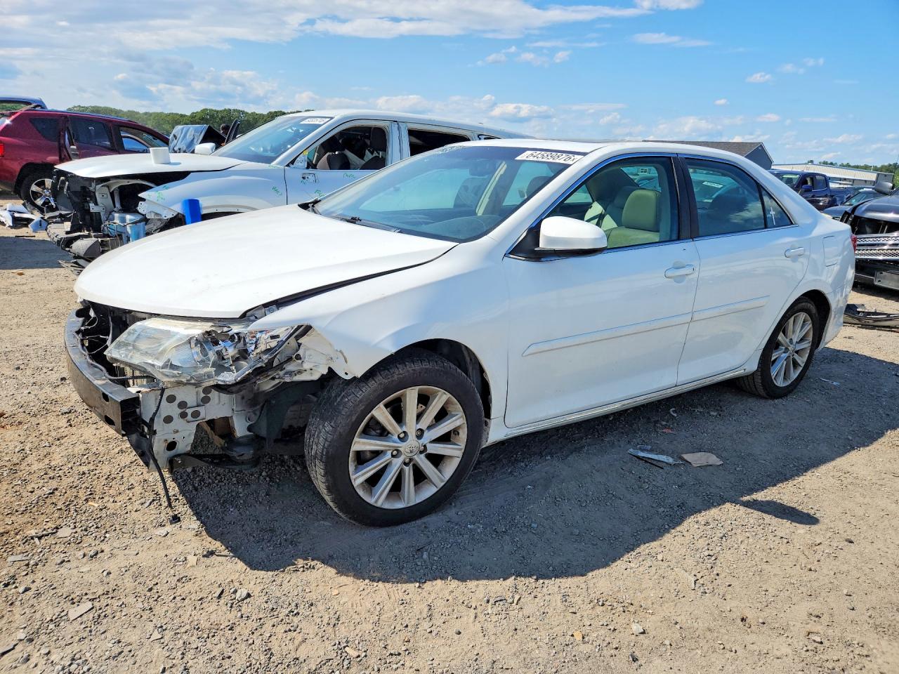 2012 Toyota Camry Xle Белый vin: 4T1BF1FK6CU636453