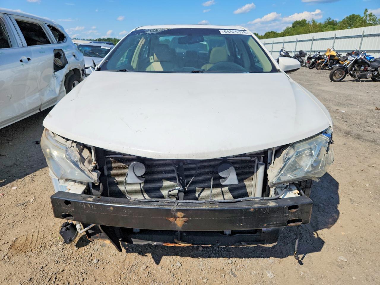 2012 Toyota Camry Xle Белый vin: 4T1BF1FK6CU636453