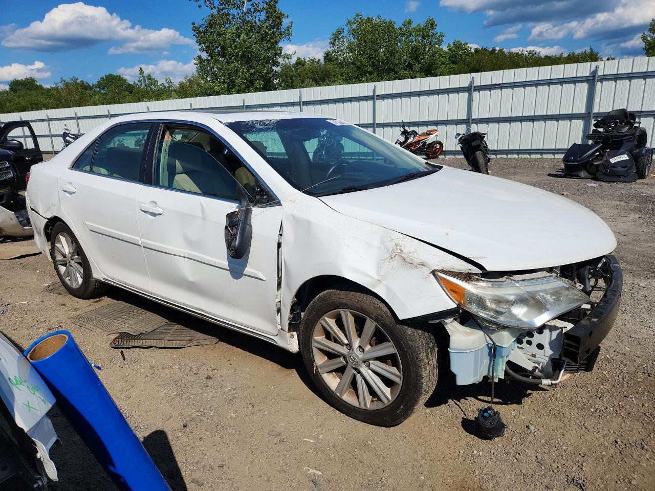 2012 Toyota Camry Xle Белый vin: 4T1BF1FK6CU636453