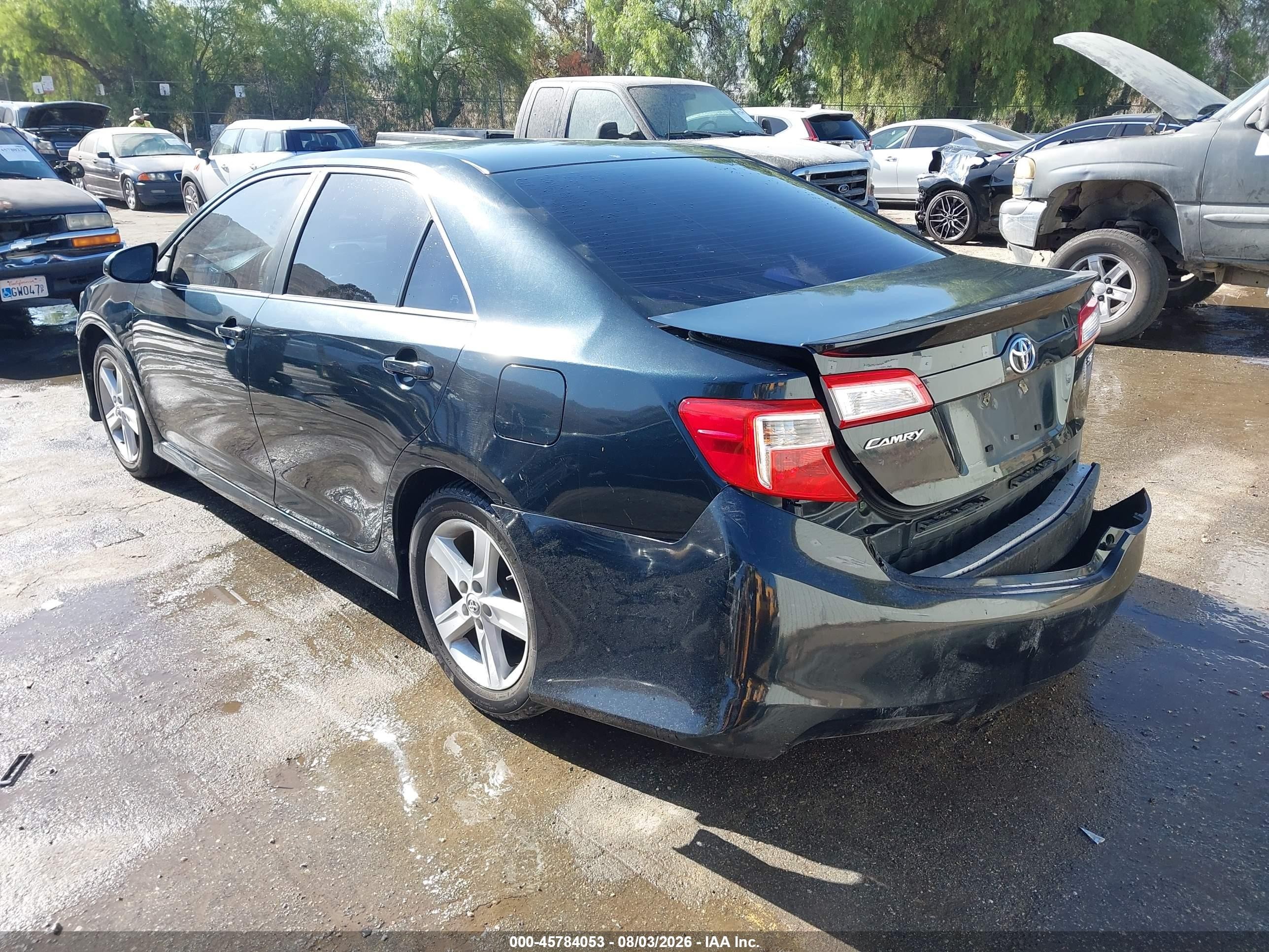 2013 Toyota Camry Se Gray vin: 4T1BF1FK6DU212322