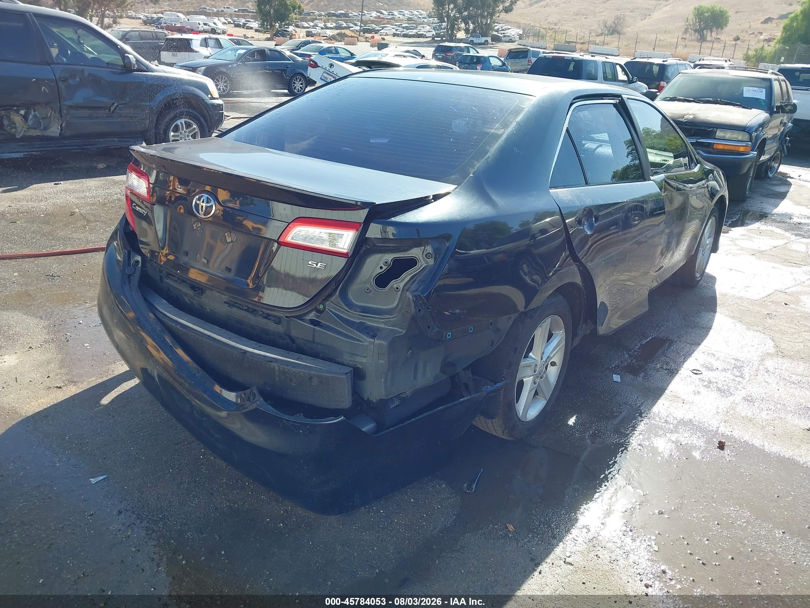 2013 Toyota Camry Se Gray vin: 4T1BF1FK6DU212322