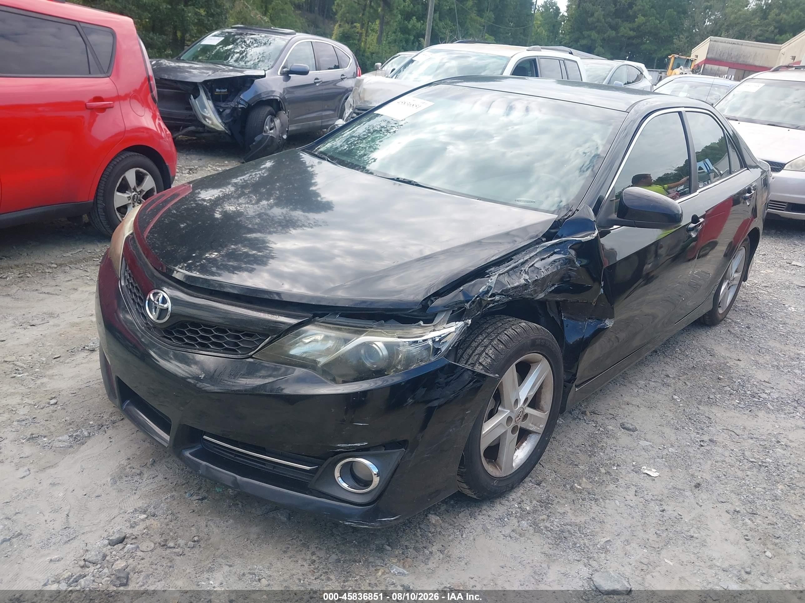 2013 Toyota Camry Se Black vin: 4T1BF1FK6DU227127