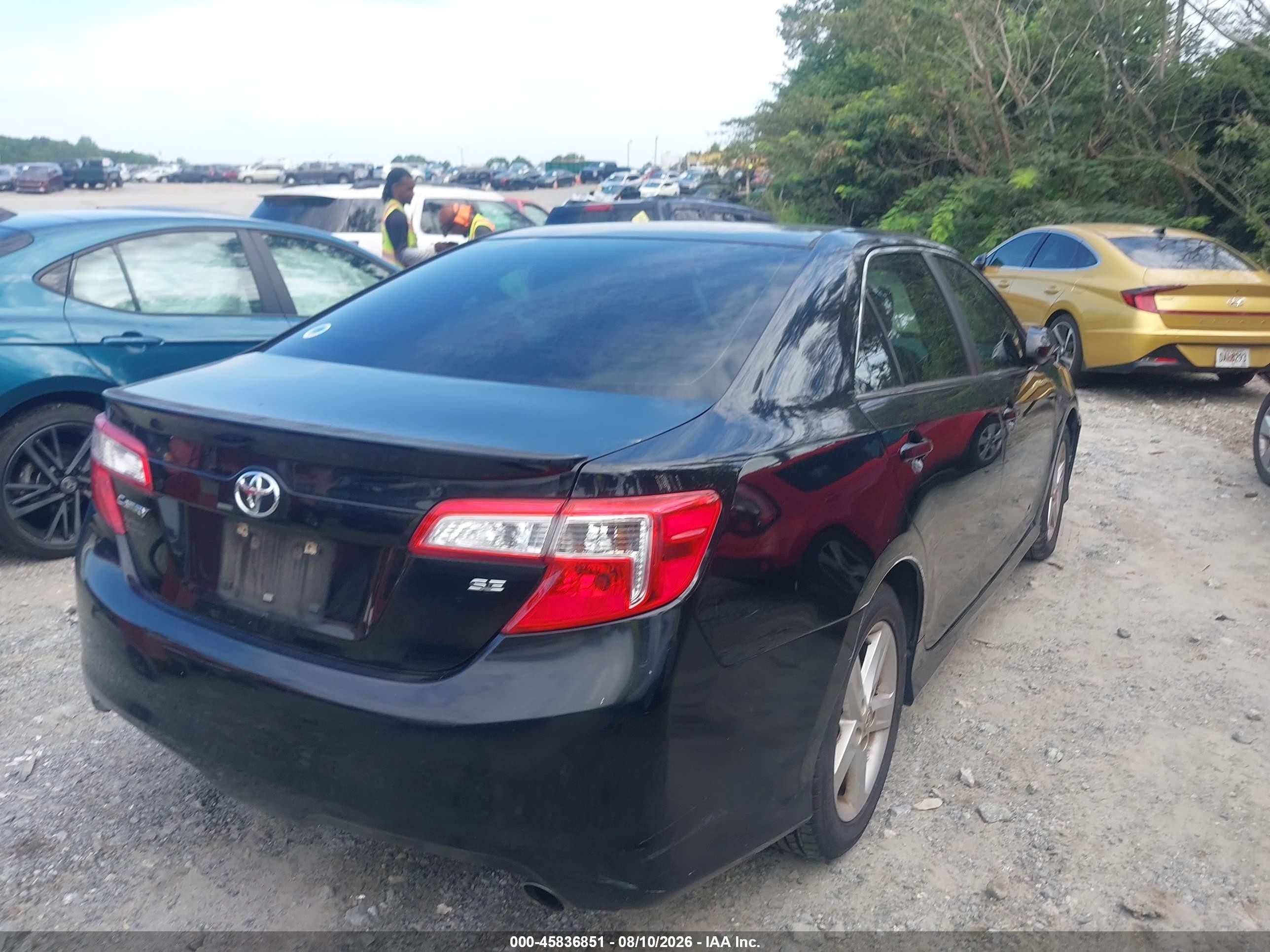 2013 Toyota Camry Se Black vin: 4T1BF1FK6DU227127