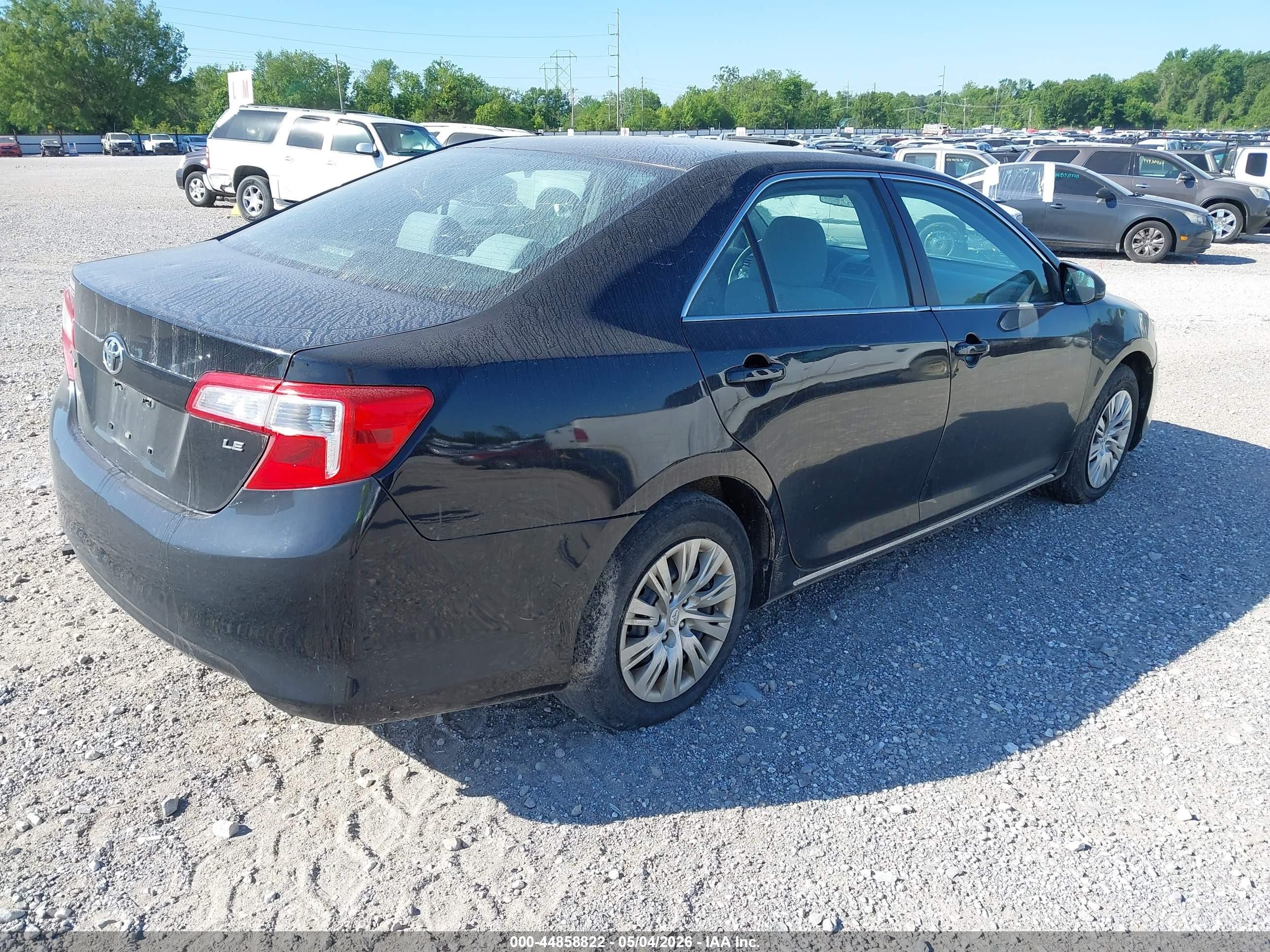 2013 Toyota Camry Le Black vin: 4T1BF1FK6DU228973