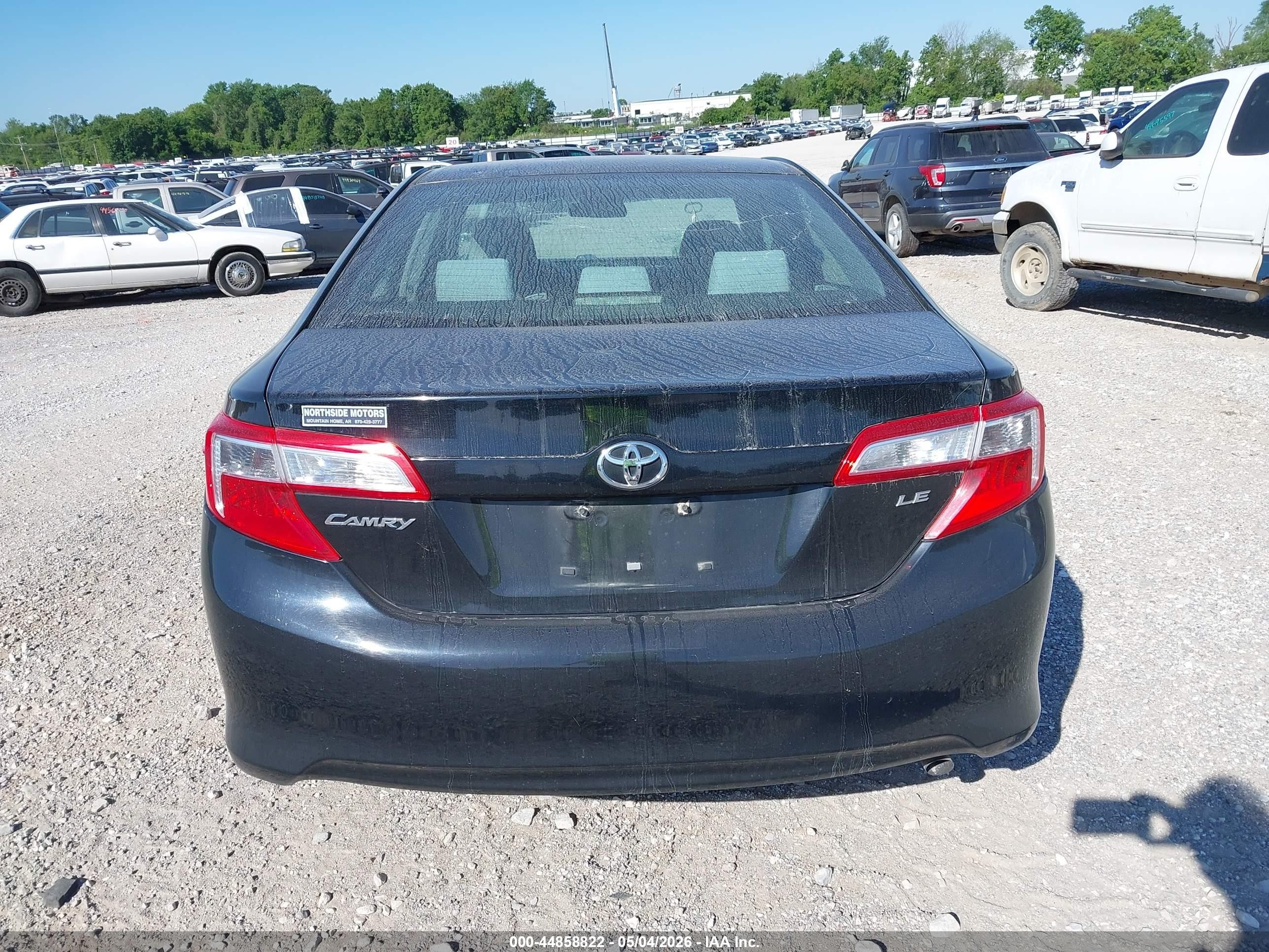 2013 Toyota Camry Le Black vin: 4T1BF1FK6DU228973