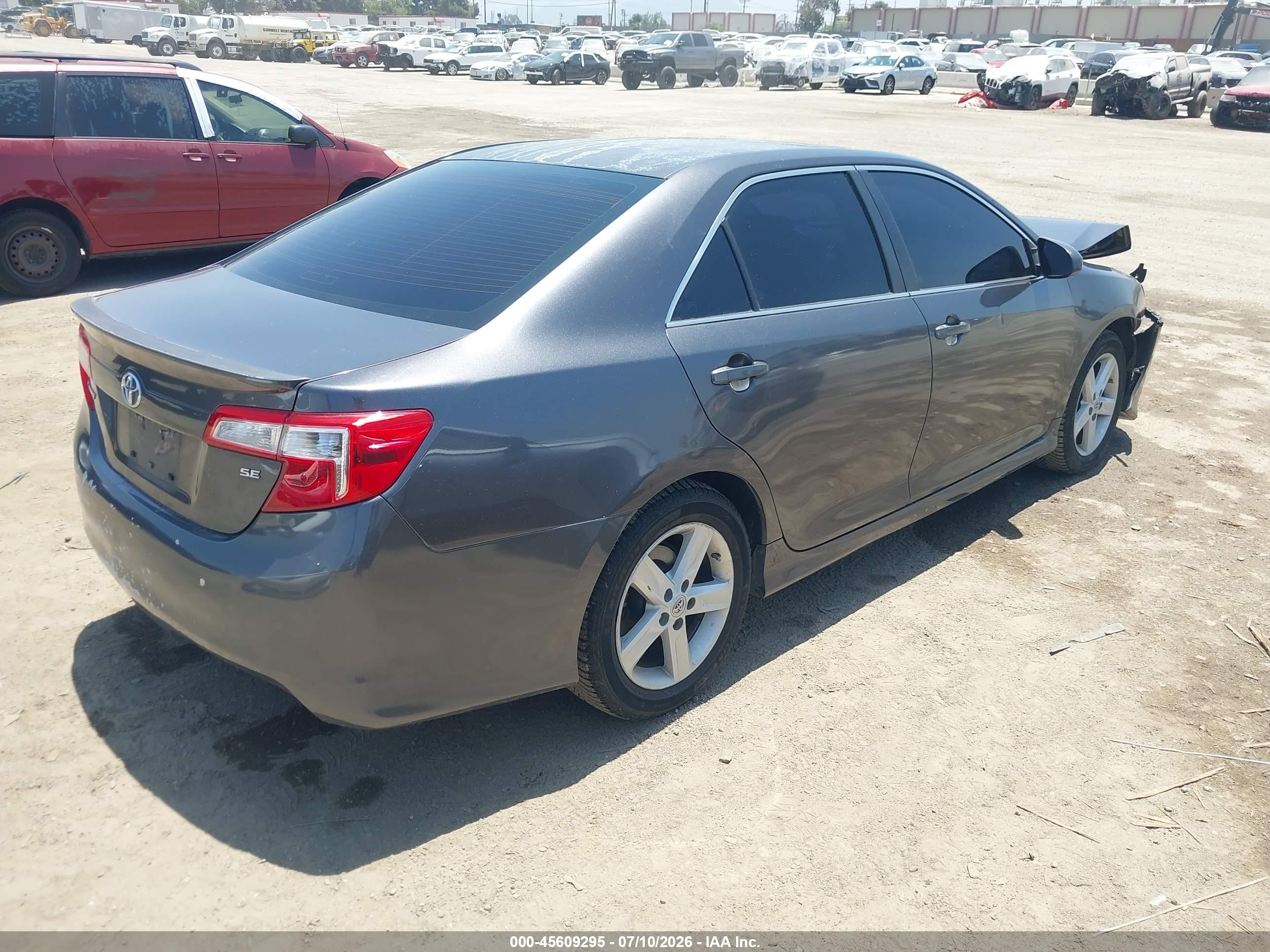 2013 Toyota Camry Se Gray vin: 4T1BF1FK6DU234577
