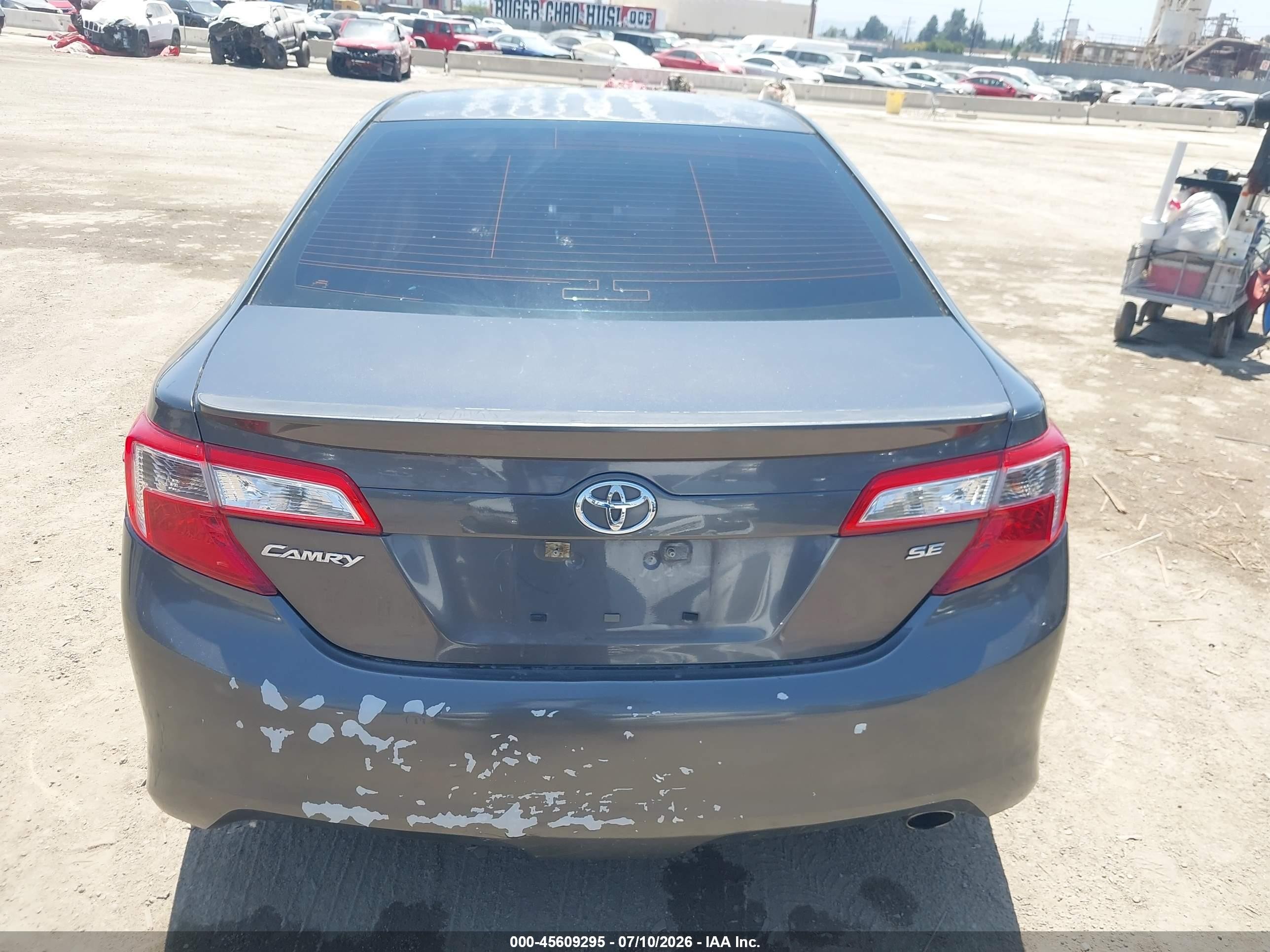 2013 Toyota Camry Se Gray vin: 4T1BF1FK6DU234577