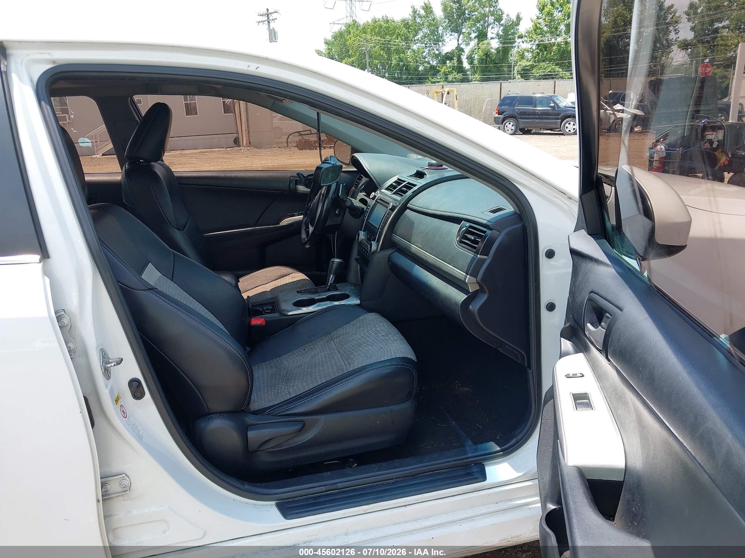 2013 Toyota Camry Se White vin: 4T1BF1FK6DU238872