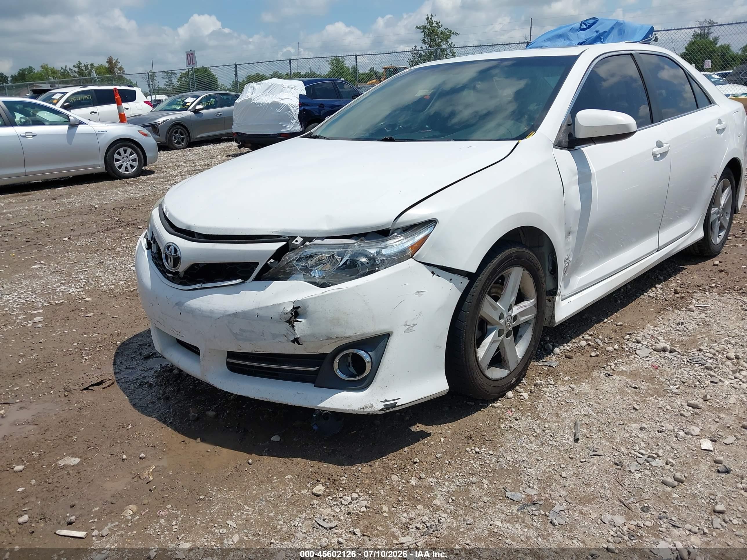 2013 Toyota Camry Se White vin: 4T1BF1FK6DU238872