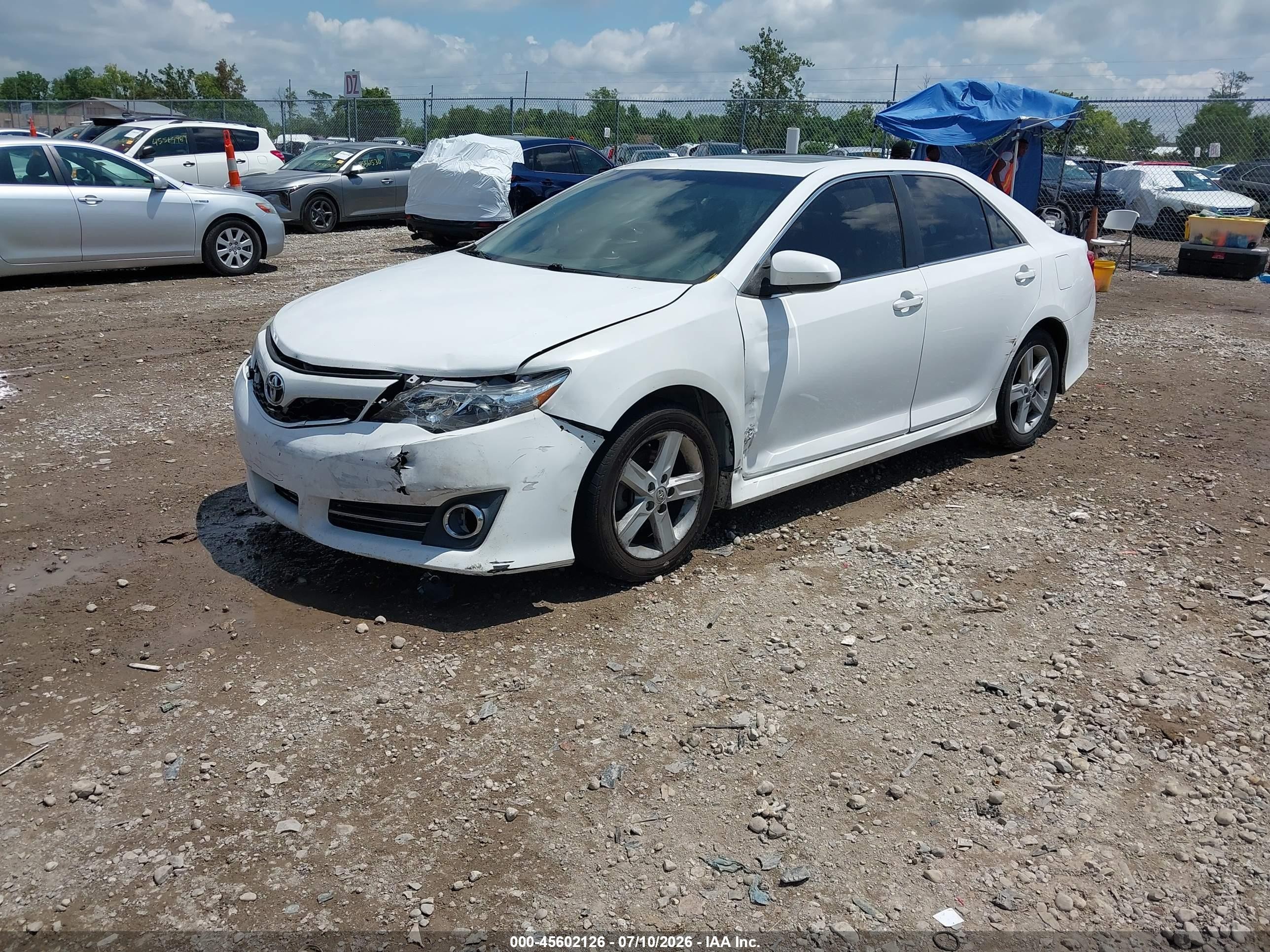 2013 Toyota Camry Se White vin: 4T1BF1FK6DU238872